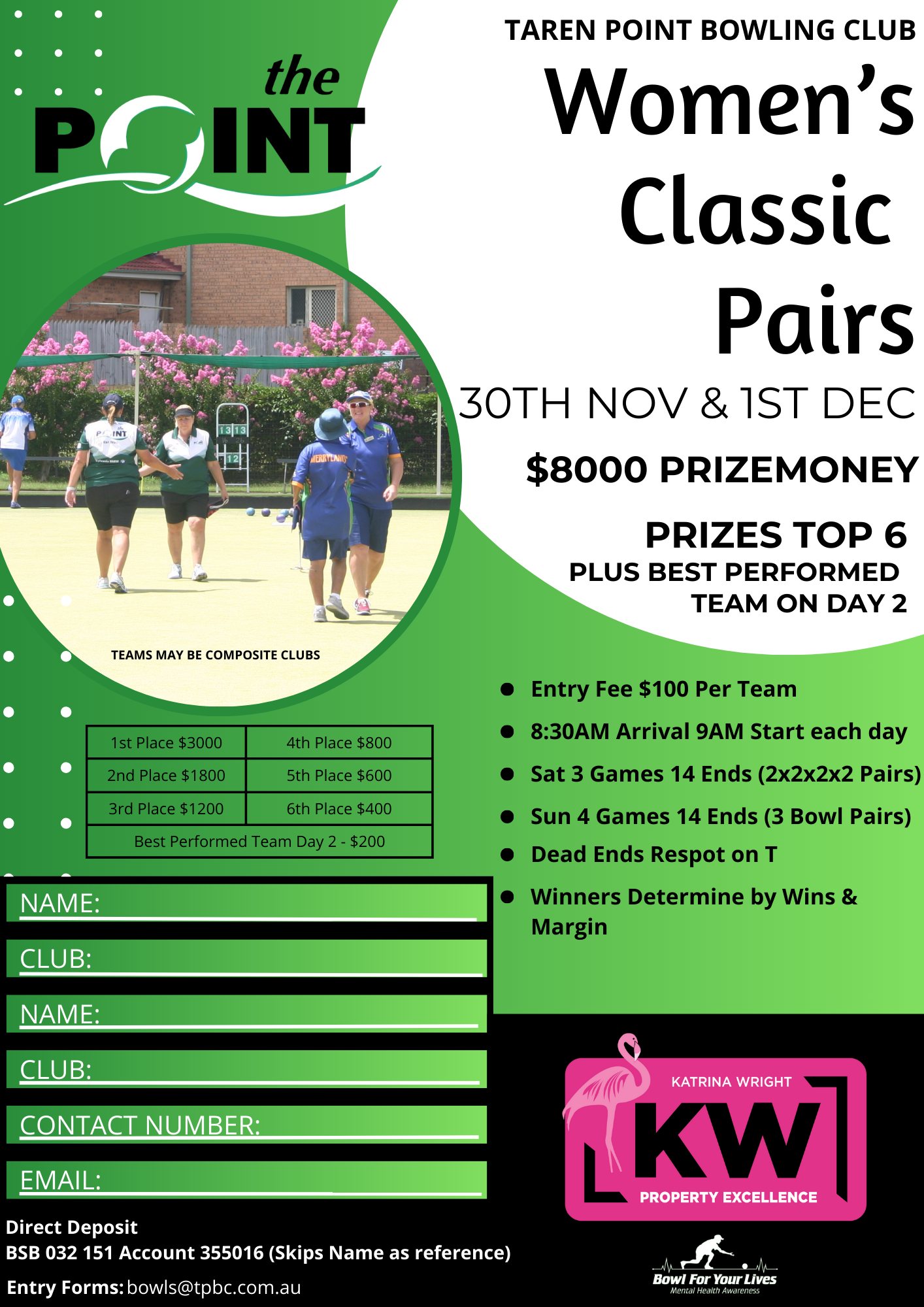 Womens Classic Pairs flyer