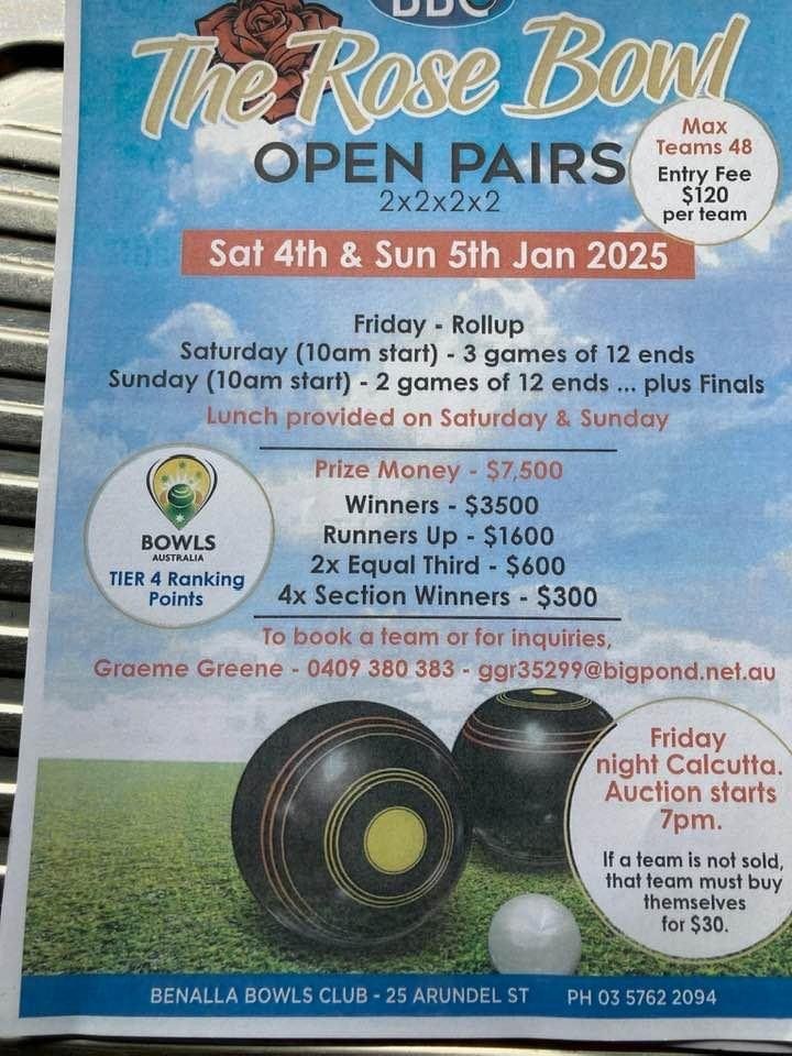 The Rose Bowl flyer