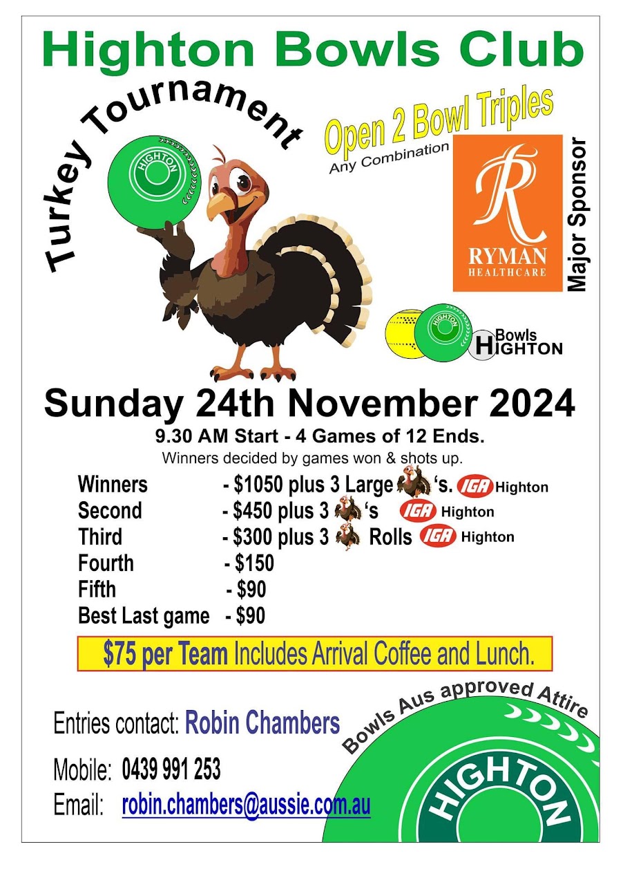 Turkey 2 Bowl Triples flyer