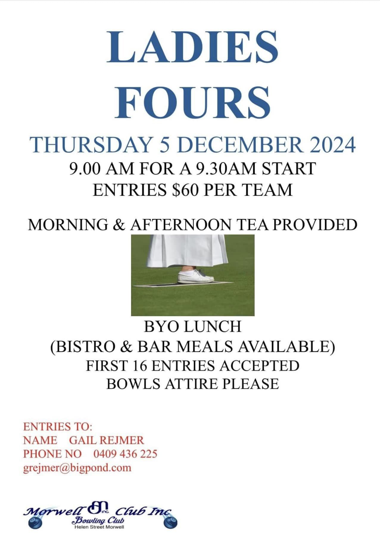 Morewell Ladies Fours