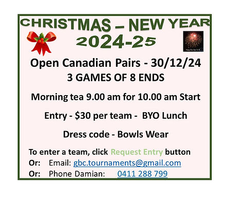 Christmas Canadian Pairs flyer