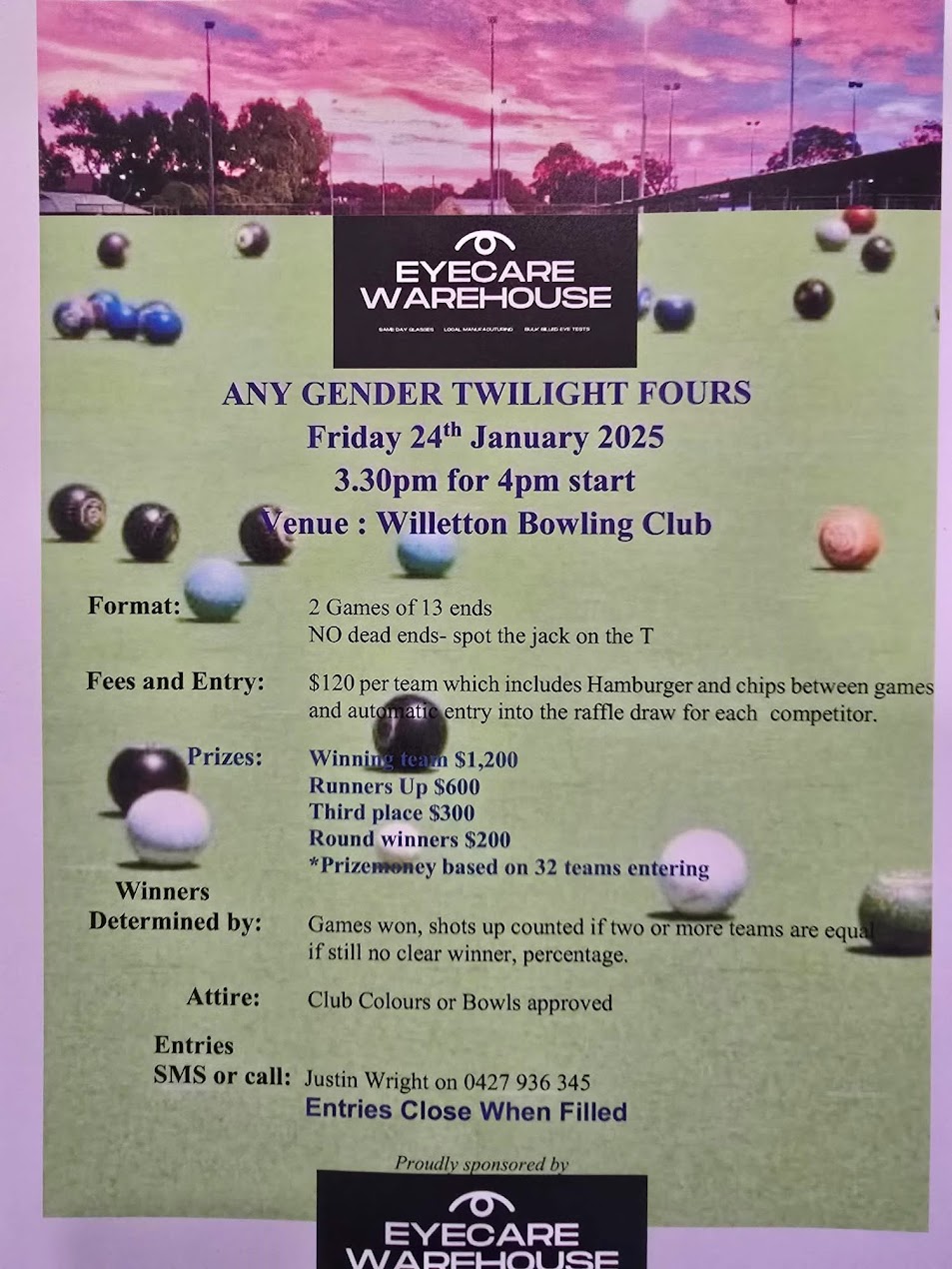 Any Gender Twilight Fours flyer