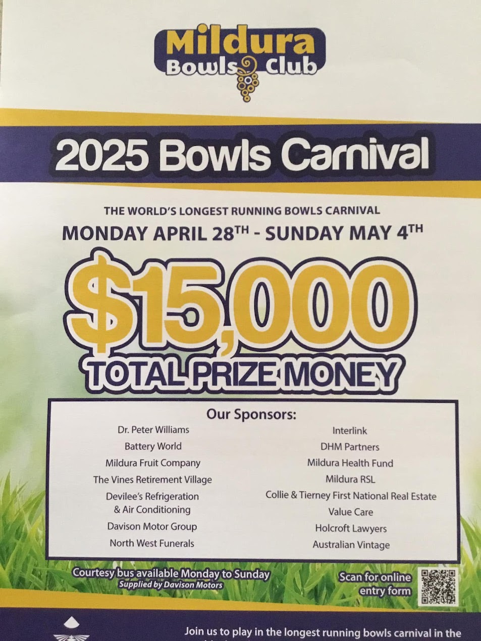 $15000 May Carnival 2025 flyer