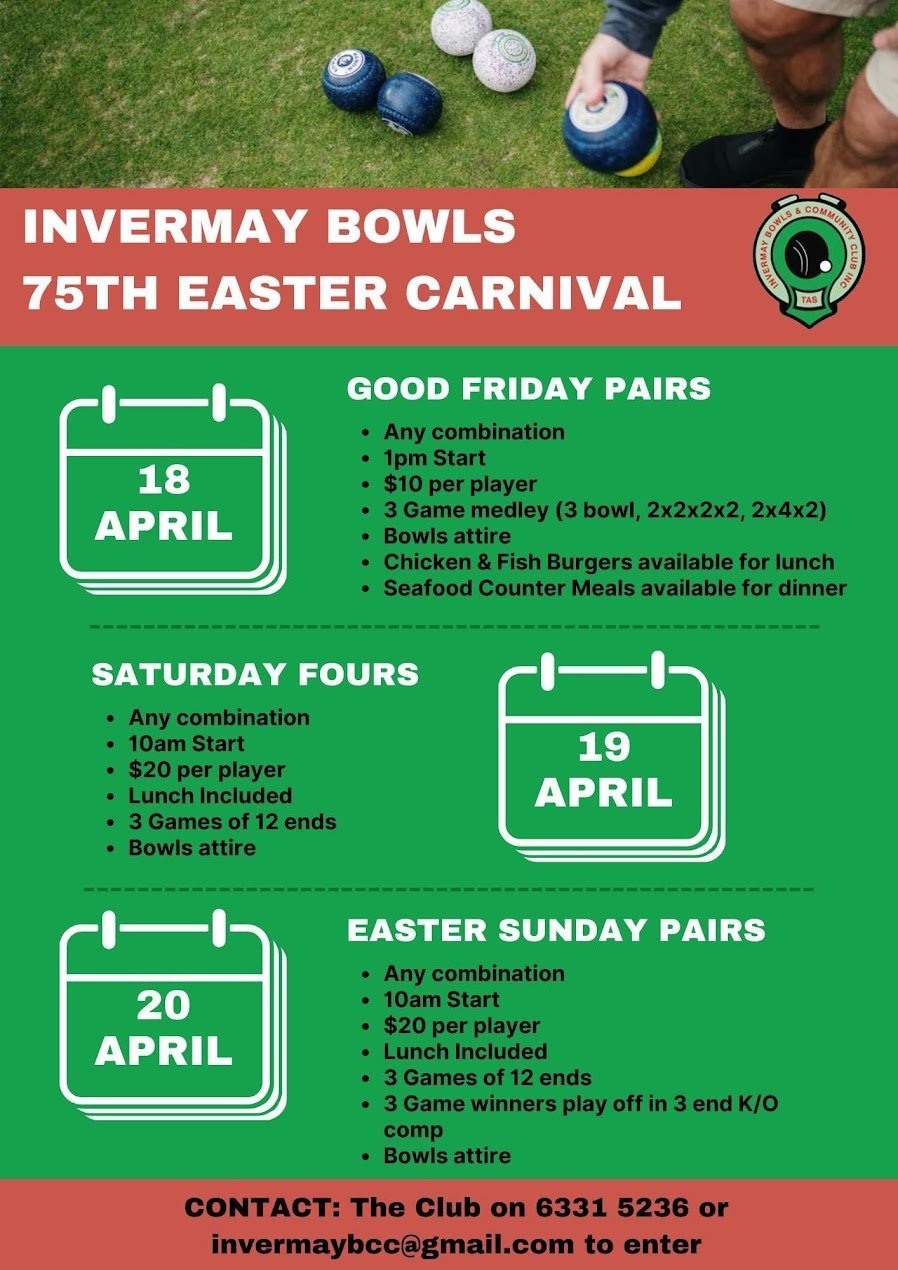 75th Easter Sunday pairs flyer