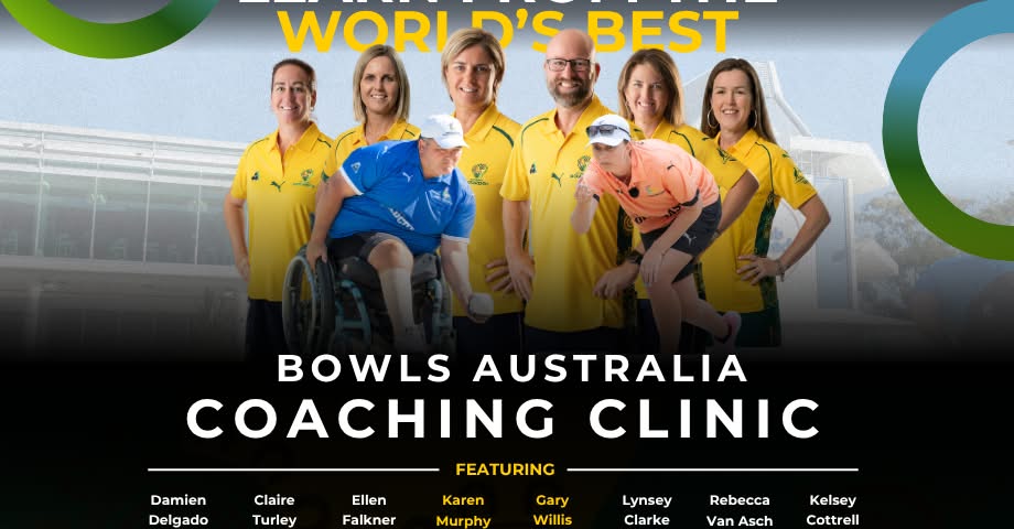 Learn From The World’s Best At The Bowls Australia 𝗖𝗼𝗮𝗰𝗵𝗶𝗻𝗴 𝗖𝗹𝗶𝗻𝗶𝗰.

Join Gary W...