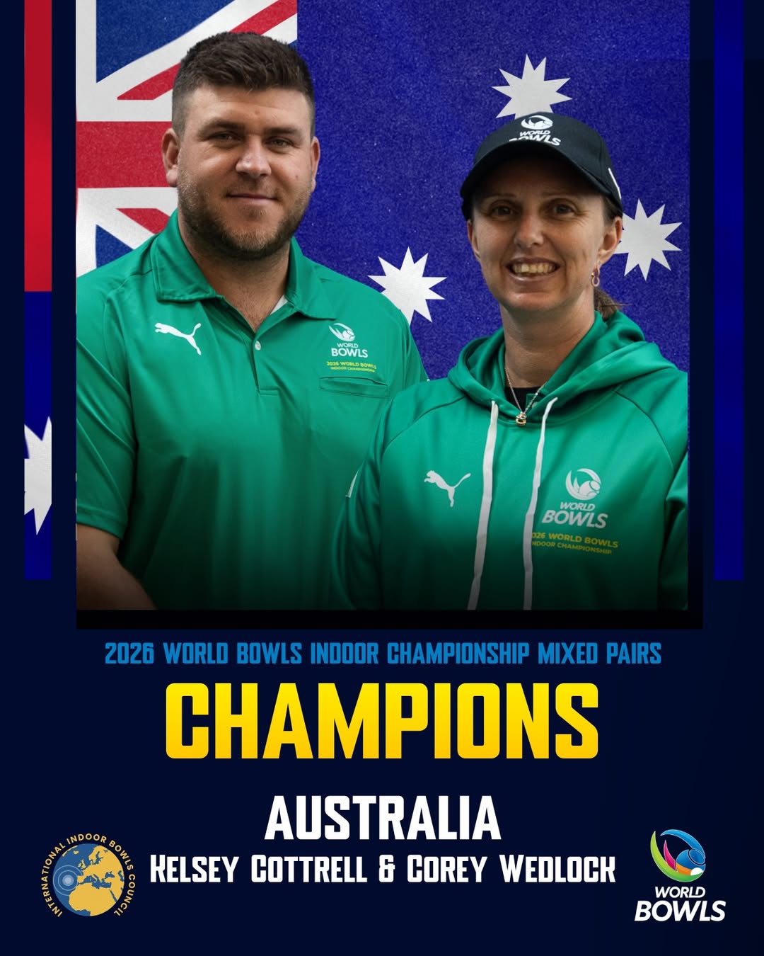 Mixed Pairs Champions

Australia’s Corey Wedlock And Kelsey Cottrell Are The 20...