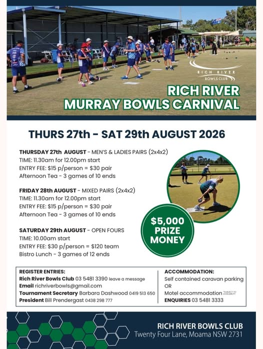 Rich River Murray Bowls Carnival