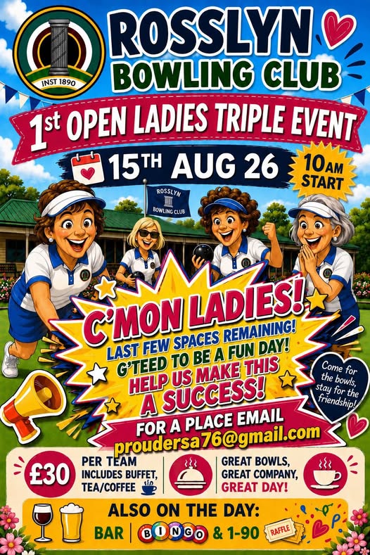 1st Open Ladies Triple Event flyer