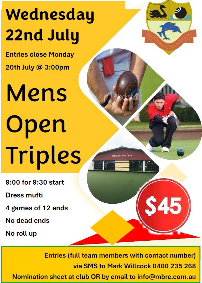 Mens Open Triples flyer