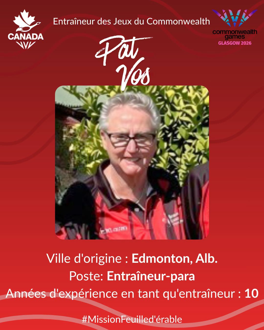 Meet Commonwealth Games Para Coach Pat Vos As She Prepares To Support Team Canad... Meet Commonwealth Games Para Coach Pat Vos As She Prepares To Support Team Canad...