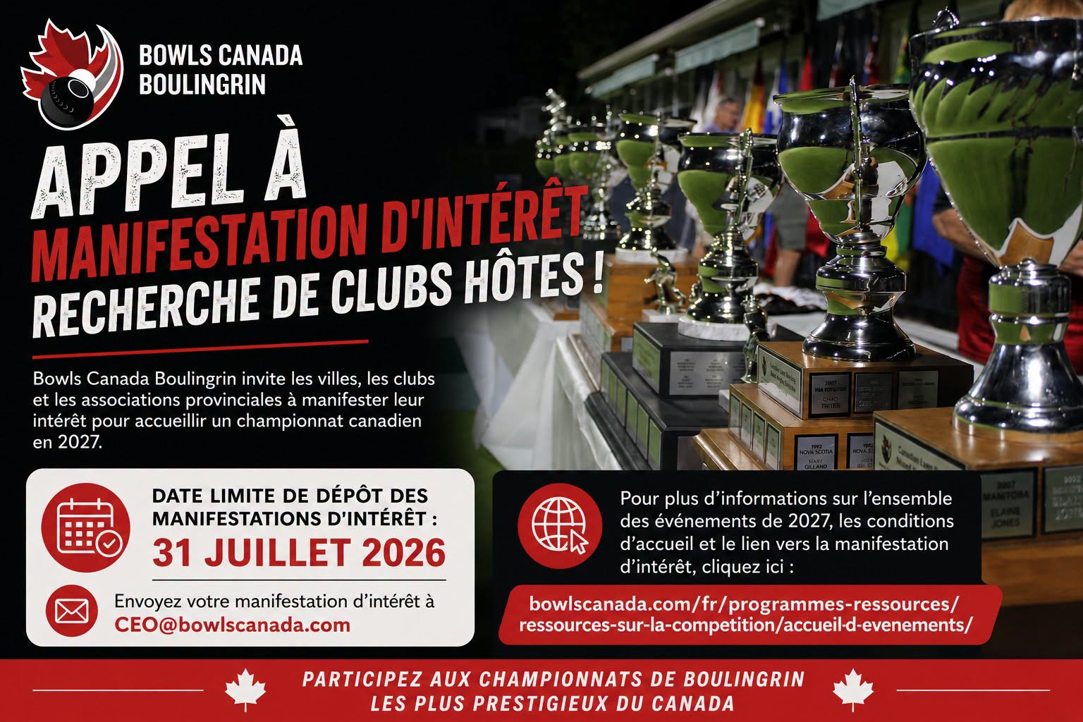 Could Your Club Host A Canadian Championship? Bcb Is Now Accepting Expressions... Could Your Club Host A Canadian Championship? Bcb Is Now Accepting Expressions...