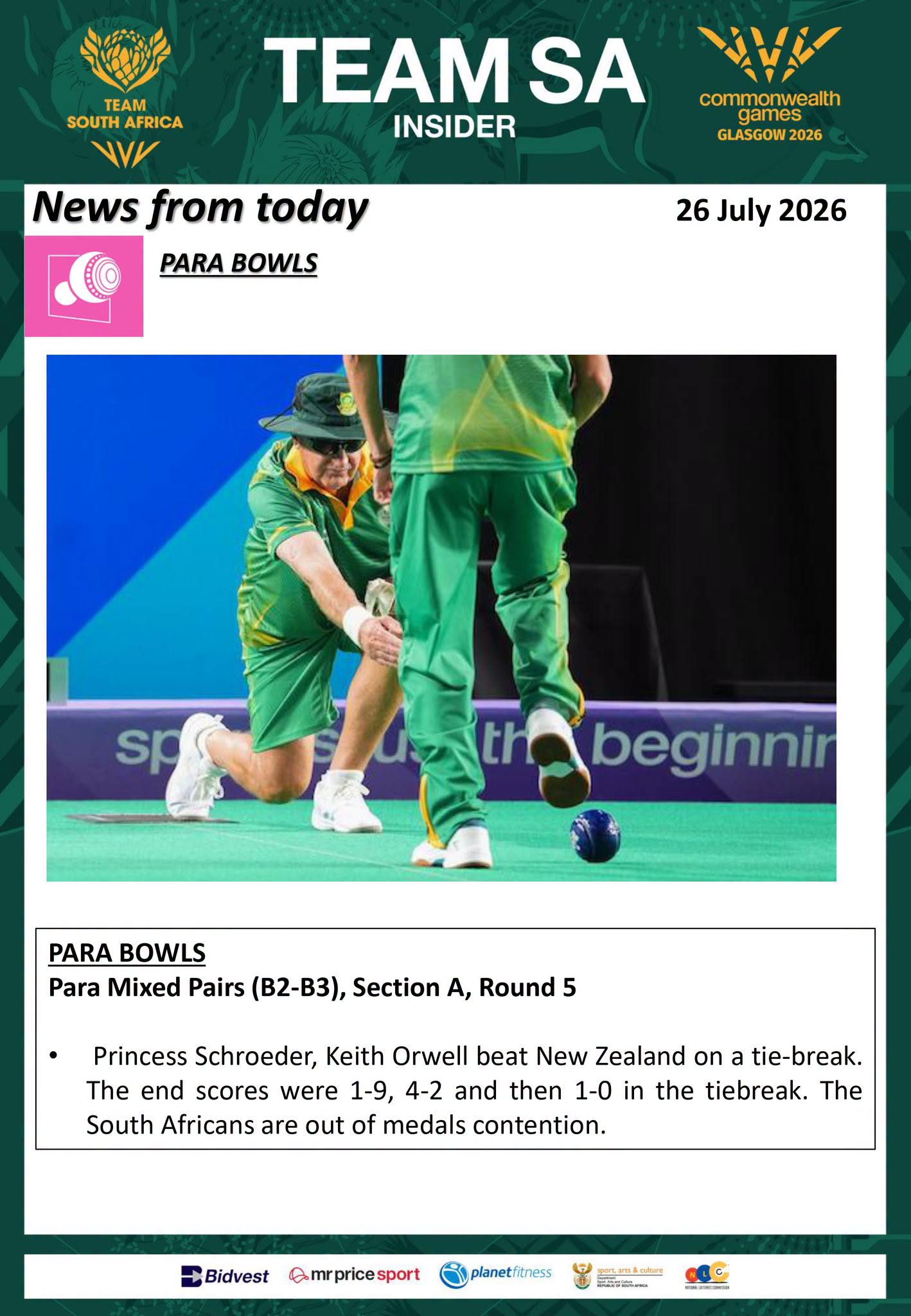 Team Sa Insider Bowls News 26 July 2026 #bowlssouthafrica #commonwealthgames