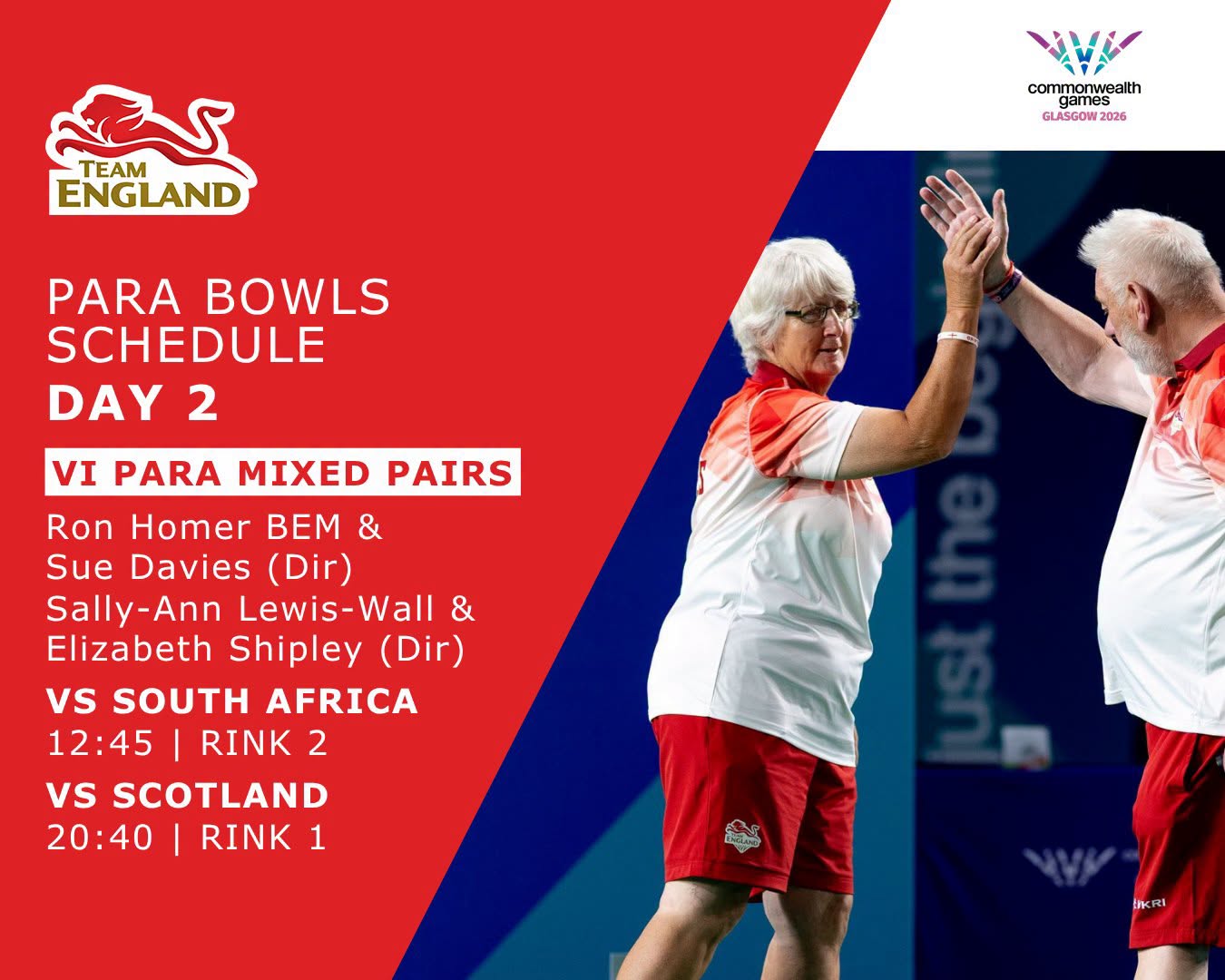 Here's Your Day 2 Schedule For Team England Bowls & Para Bowls Another Day Jam-...