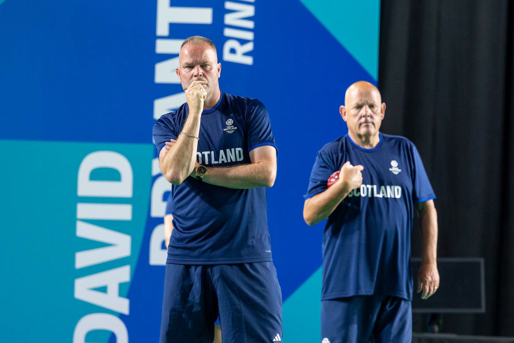 The Stage Is Set. Team Scotland Have Had Their First Roll On The Greens At The...