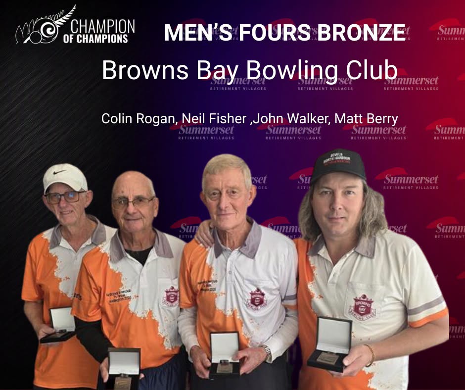 Congratulations To Our Champion Of Champion Men's Fours Winnes, And Finalists.