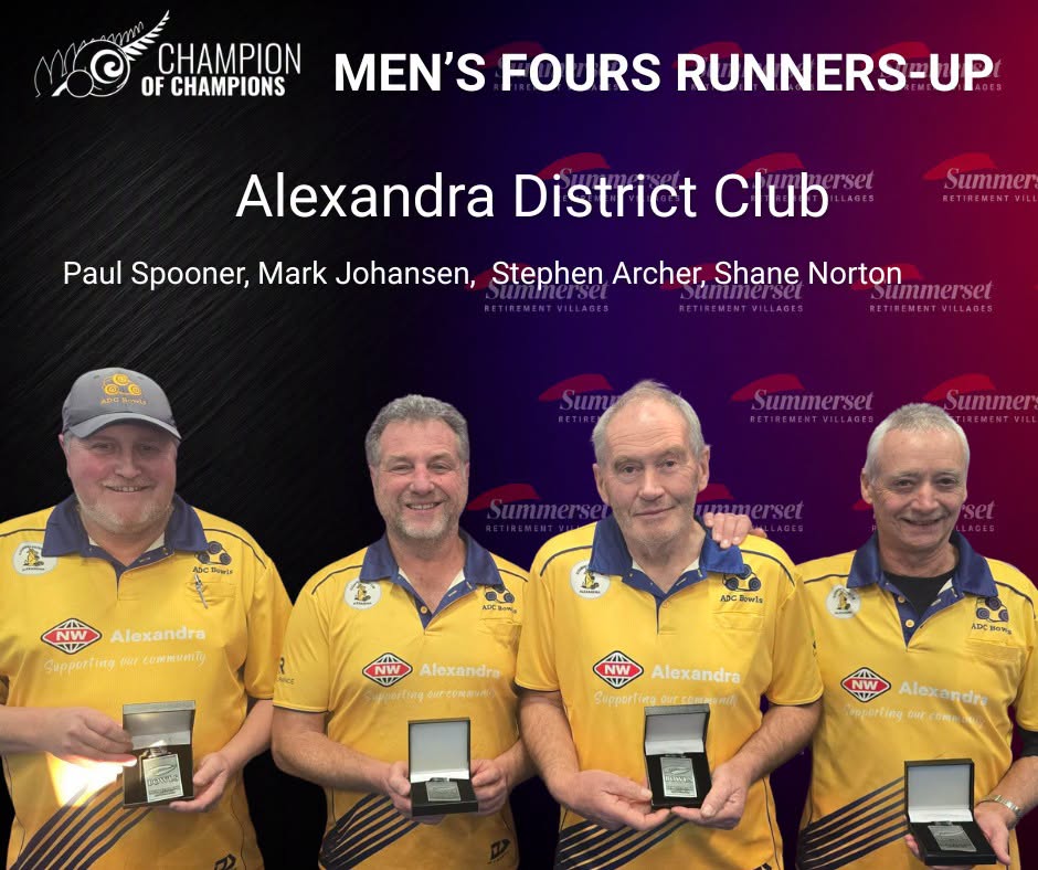 Congratulations To Our Champion Of Champion Men's Fours Winnes, And Finalists.