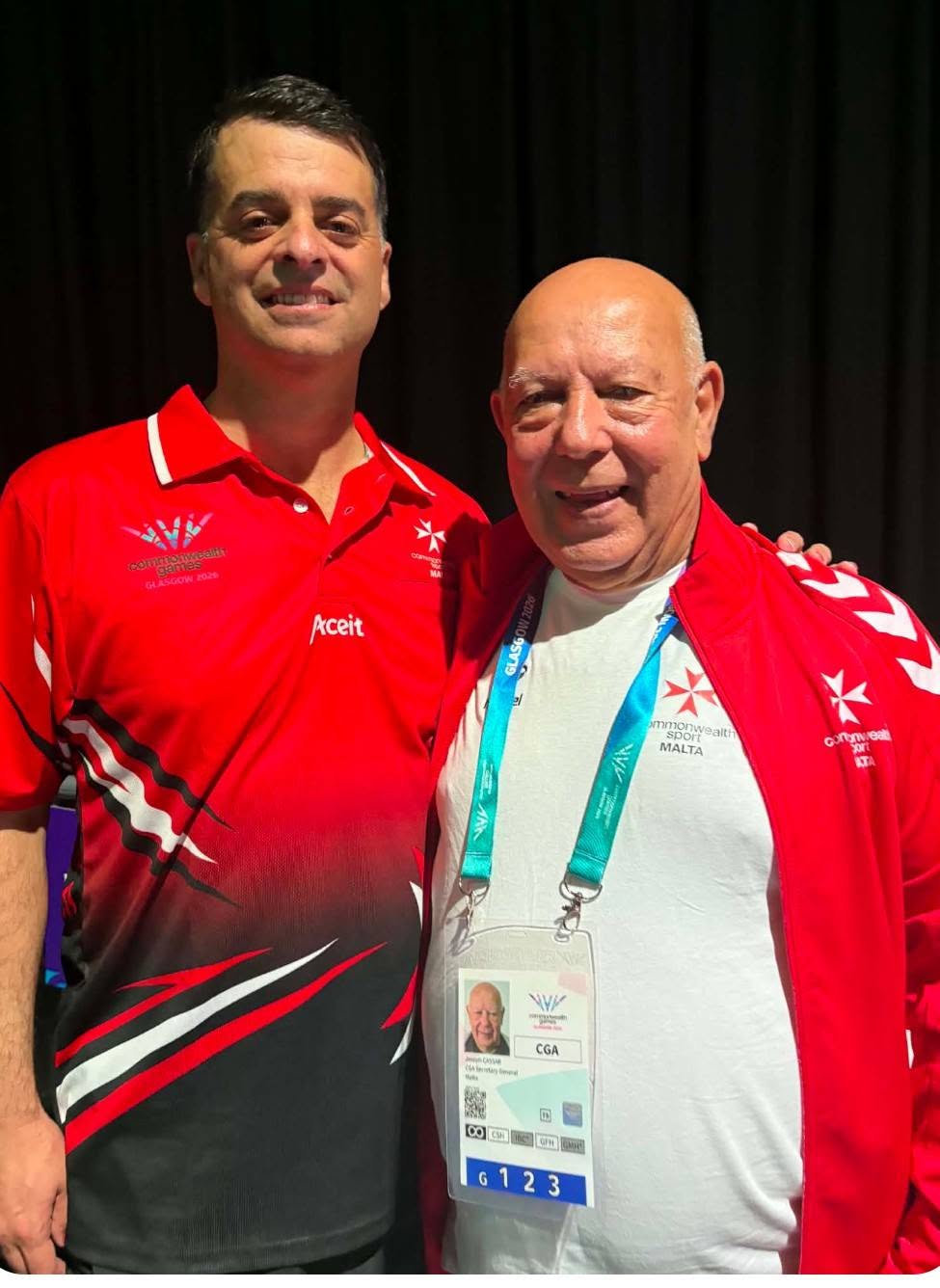 Great To Catch Up With Our Great Friend And Supporter Joe Cassar At The Games...