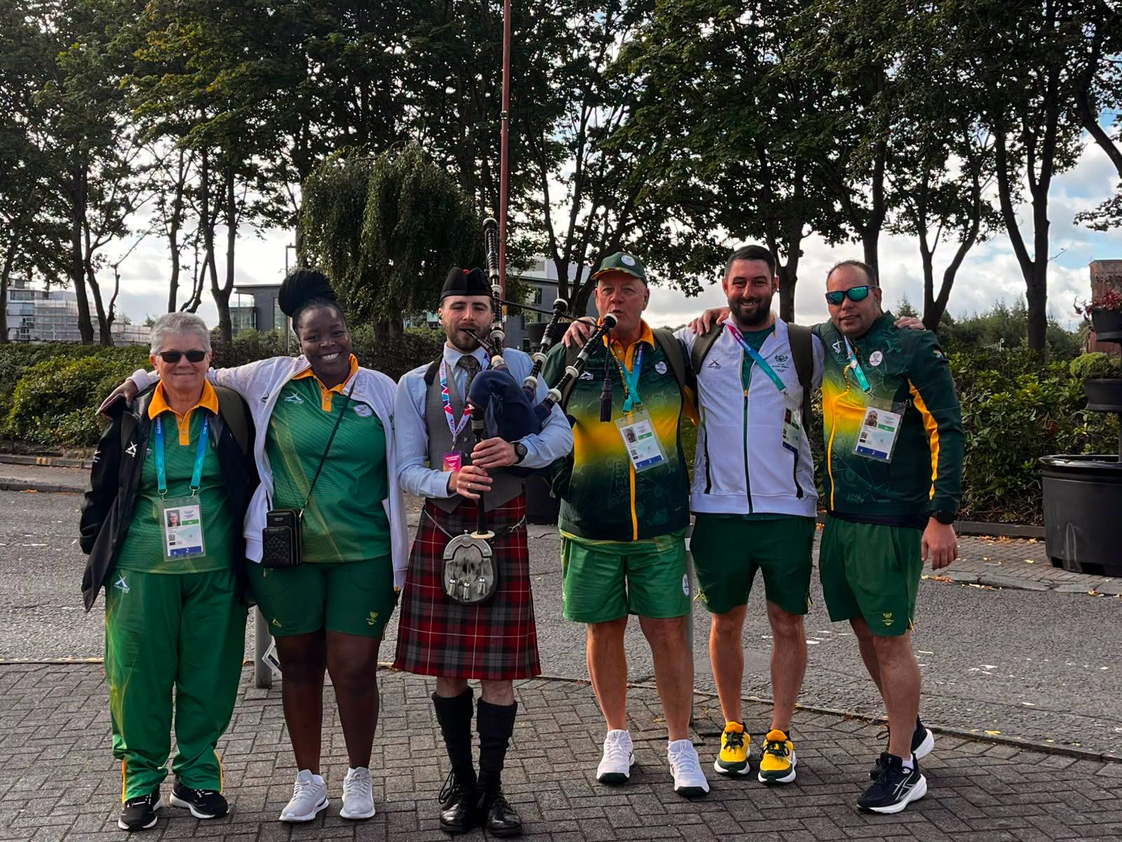 A Special Commonwealth Games Moment As Our Players Share A Photo With The Tradit...