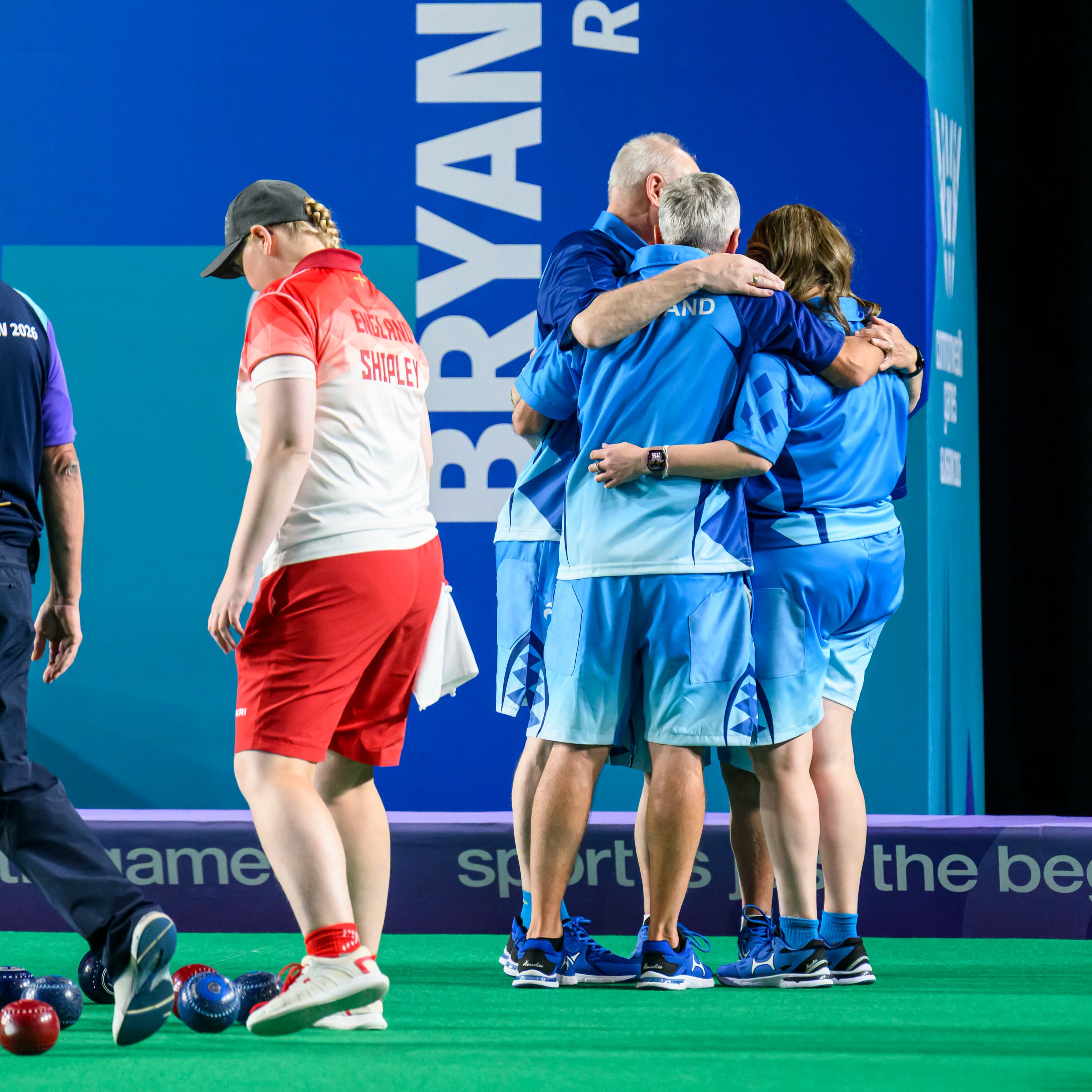 One Match From The Gold Medal Final. Mary Stevenson, Jim Aitken, Robert Barr A... One Match From The Gold Medal Final. Mary Stevenson, Jim Aitken, Robert Barr A...