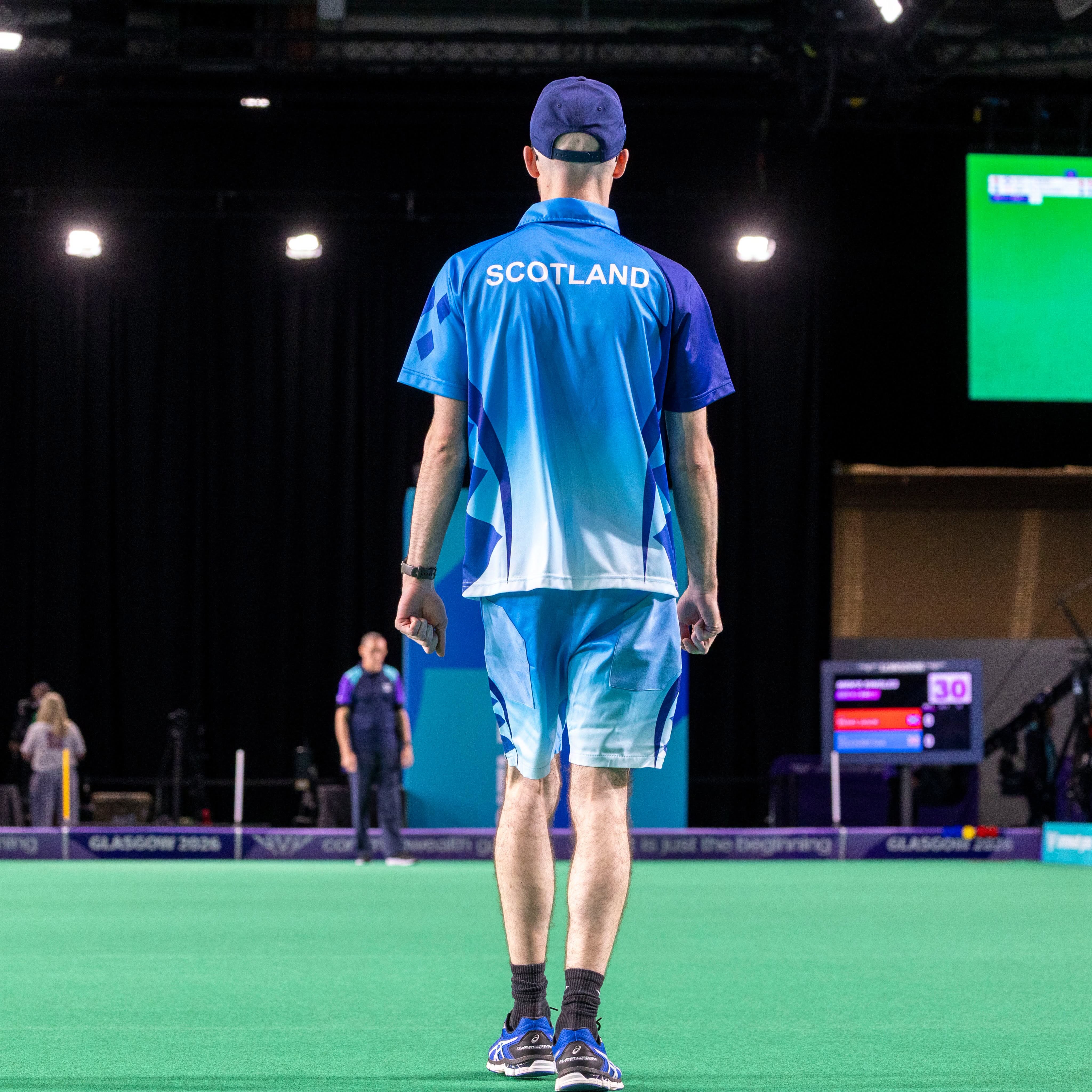 Jason Banks Loses His Final Men’s Singles Section Match Against England At Glasg... Jason Banks Loses His Final Men’s Singles Section Match Against England At Glasg...