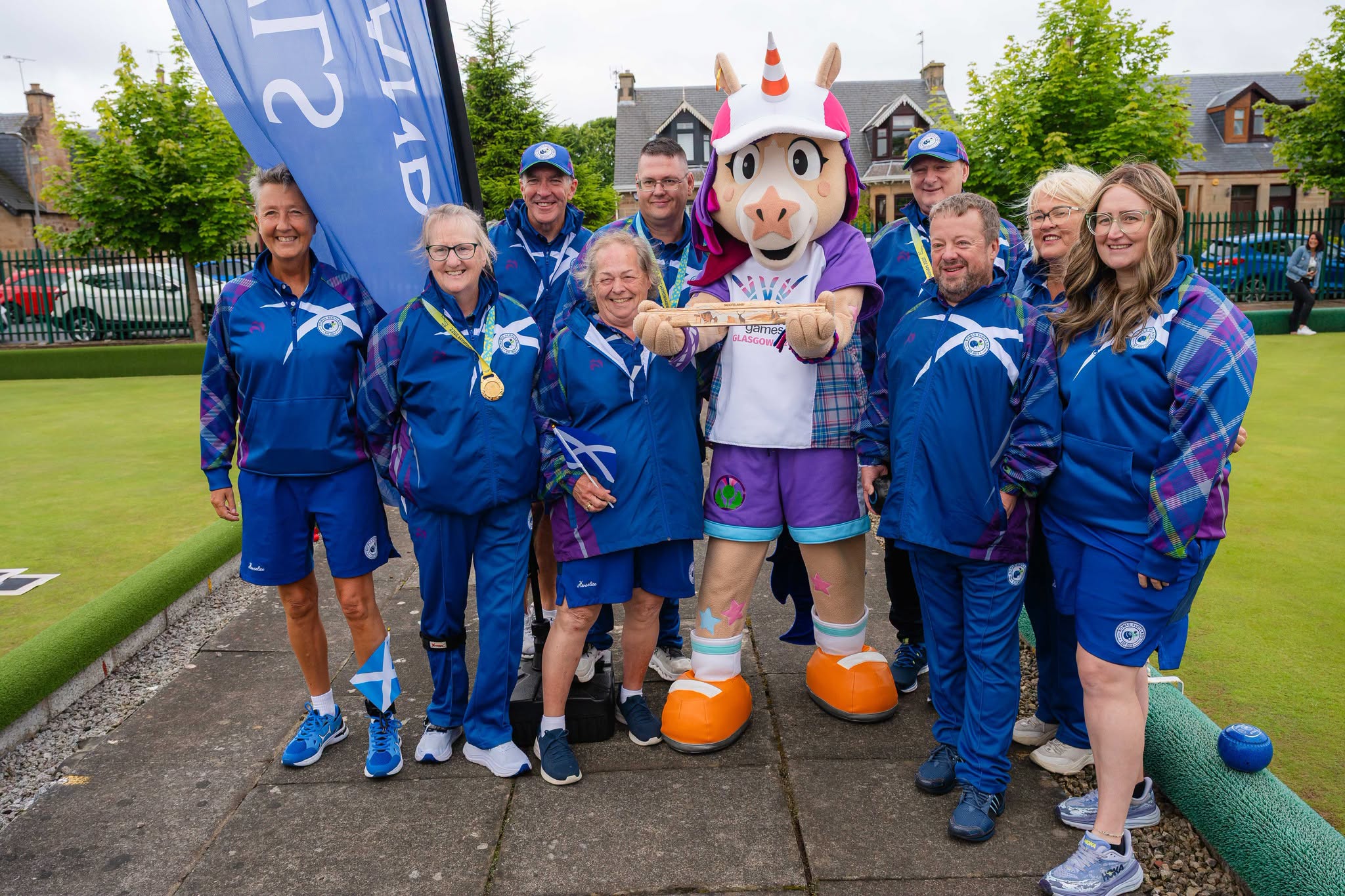 A Brilliant Morning At Grangemouth Bowling Club Yesterday As The King’s Baton Re...