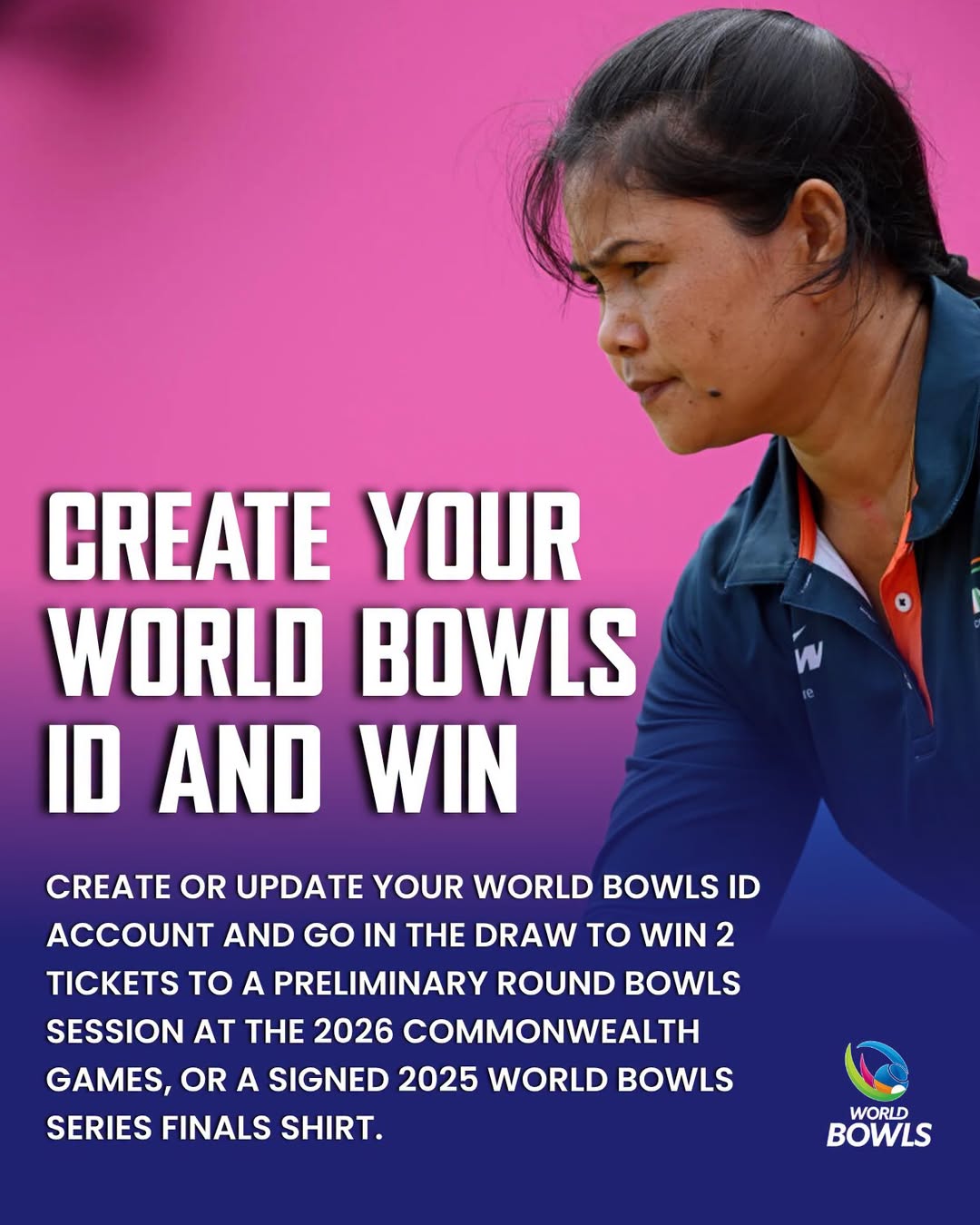 Create Or Update Your World Bowls Id And Be In The Draw To Win...