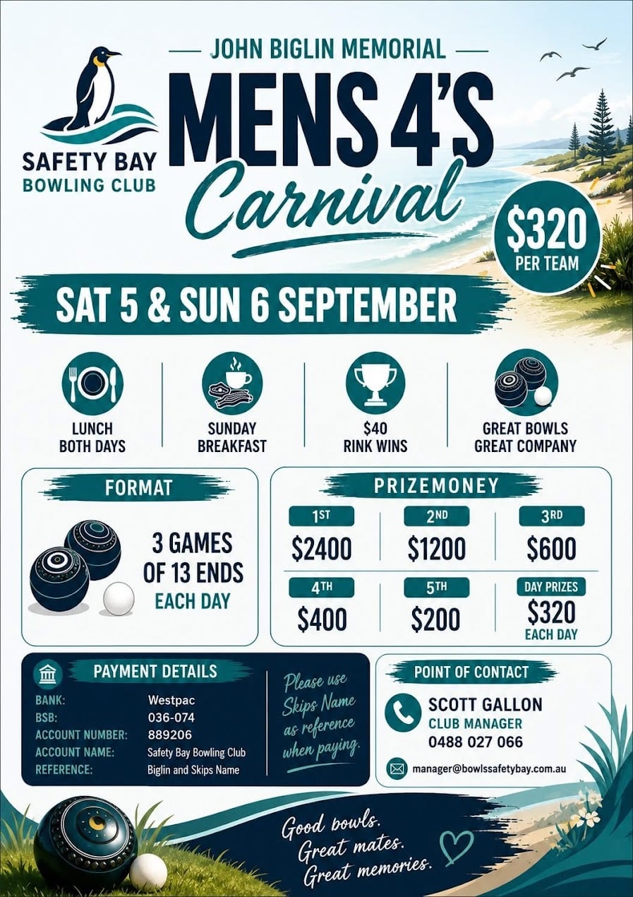 John Biglin Memorial Mens 4’s Carnival