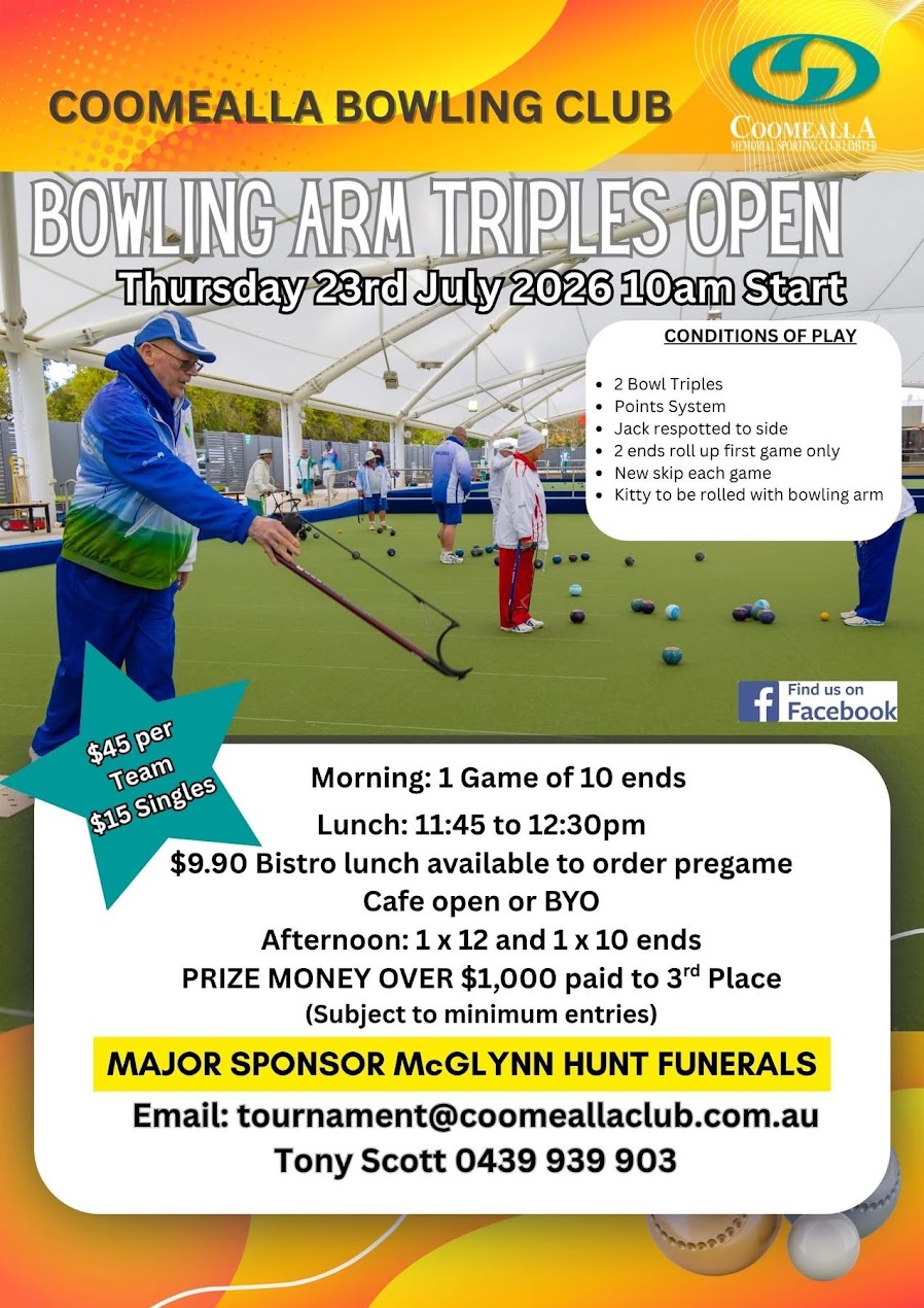 Bowling Arm Triples Open flyer