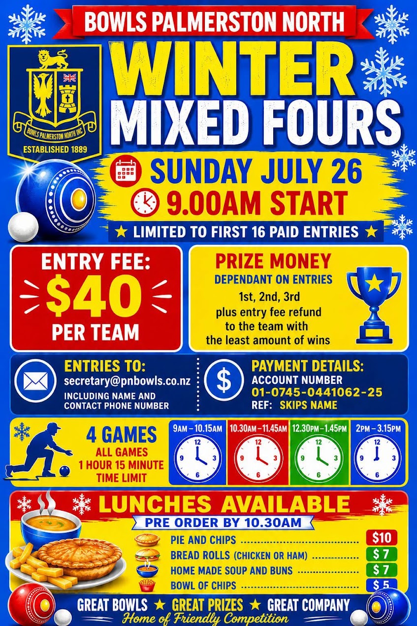 Winter Mixed Fours flyer