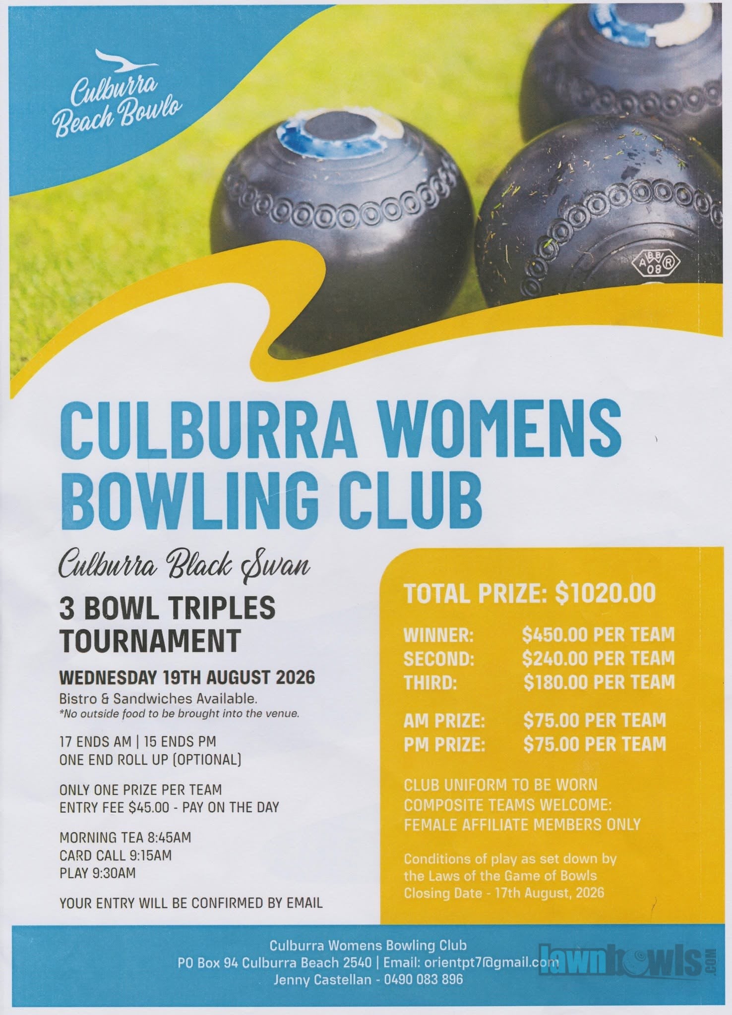 3 Bowl Triples Tournament