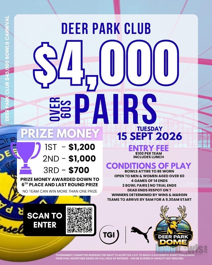 Deer Park Club $4,000 Over 60s Pairs