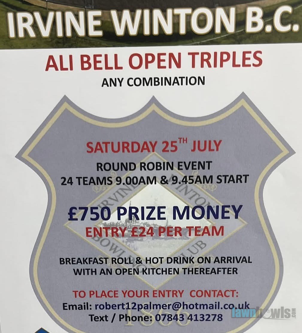 Ali Bell Open Triples flyer