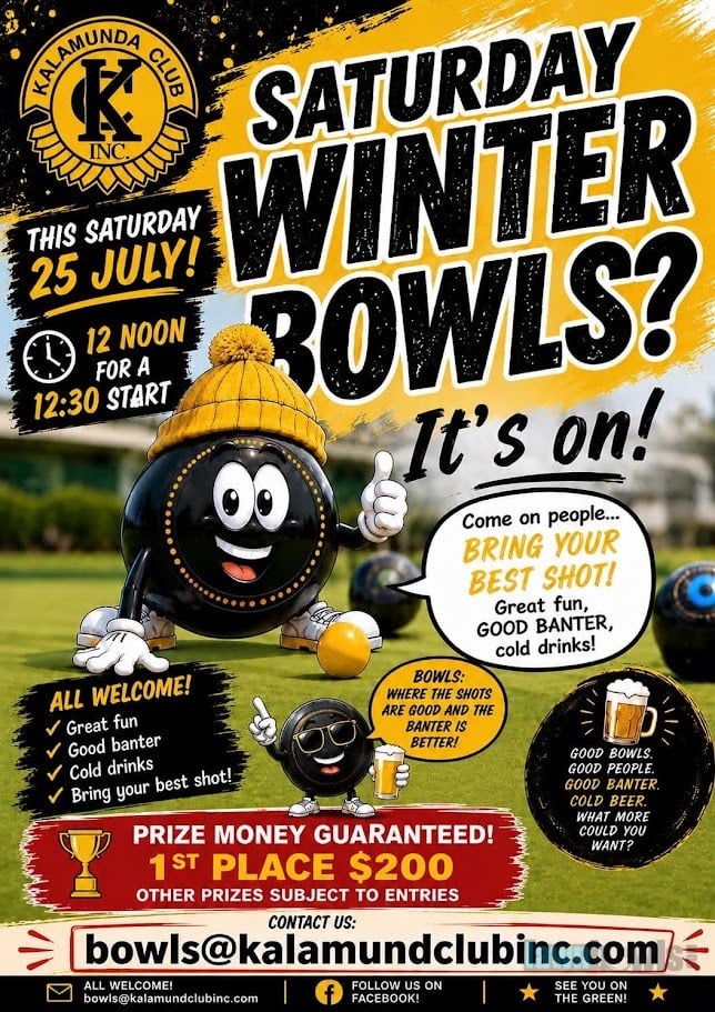 Saturday Winter Bowls flyer