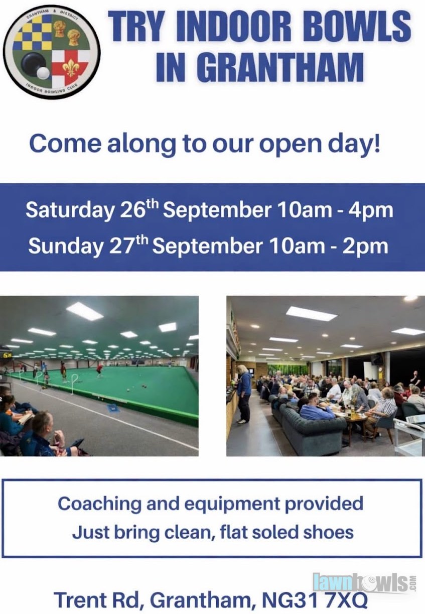 Try Indoor Bowls in Grantham flyer