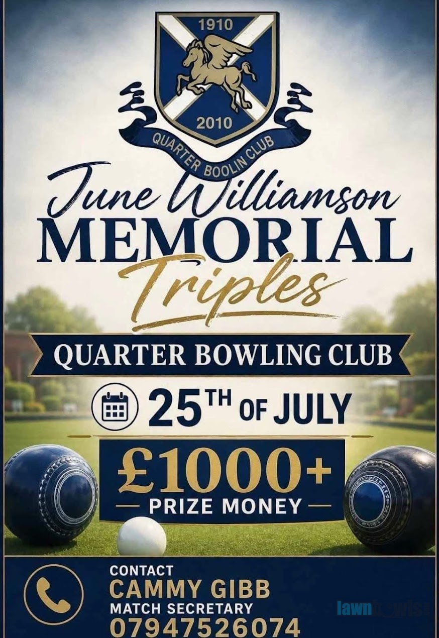 June Williamson Memorial Triples flyer