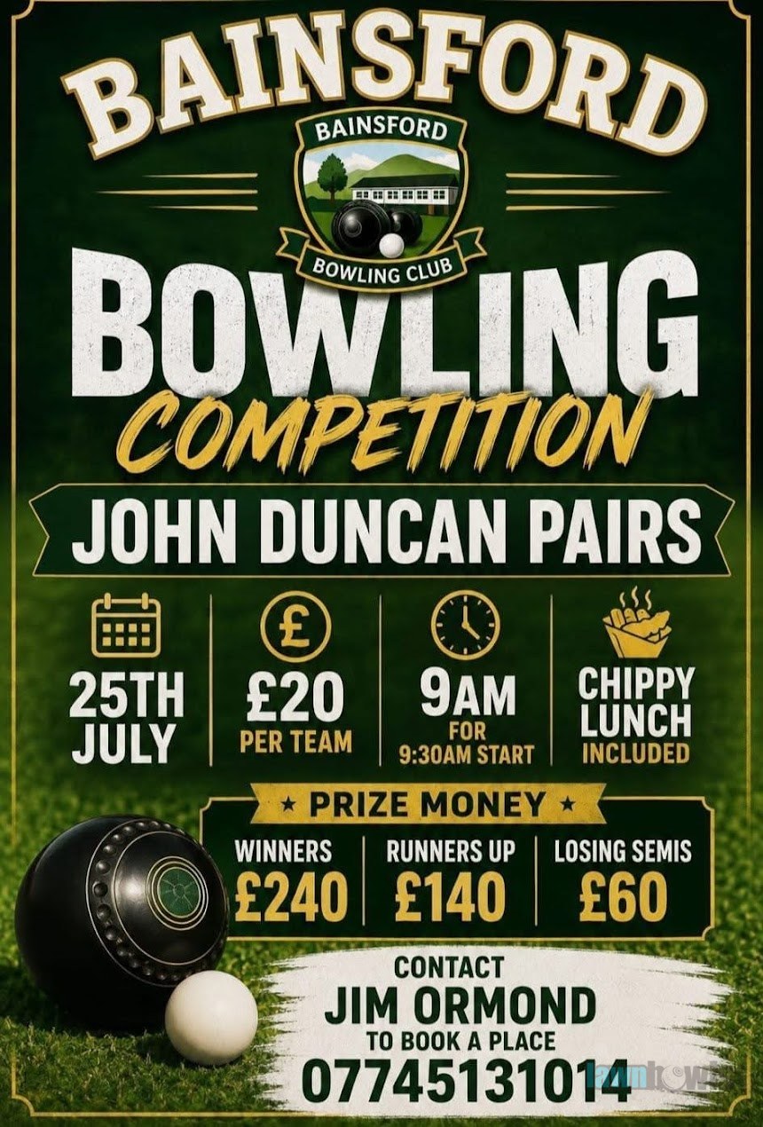 Bainsford Bowling Competition – John Duncan Pairs flyer