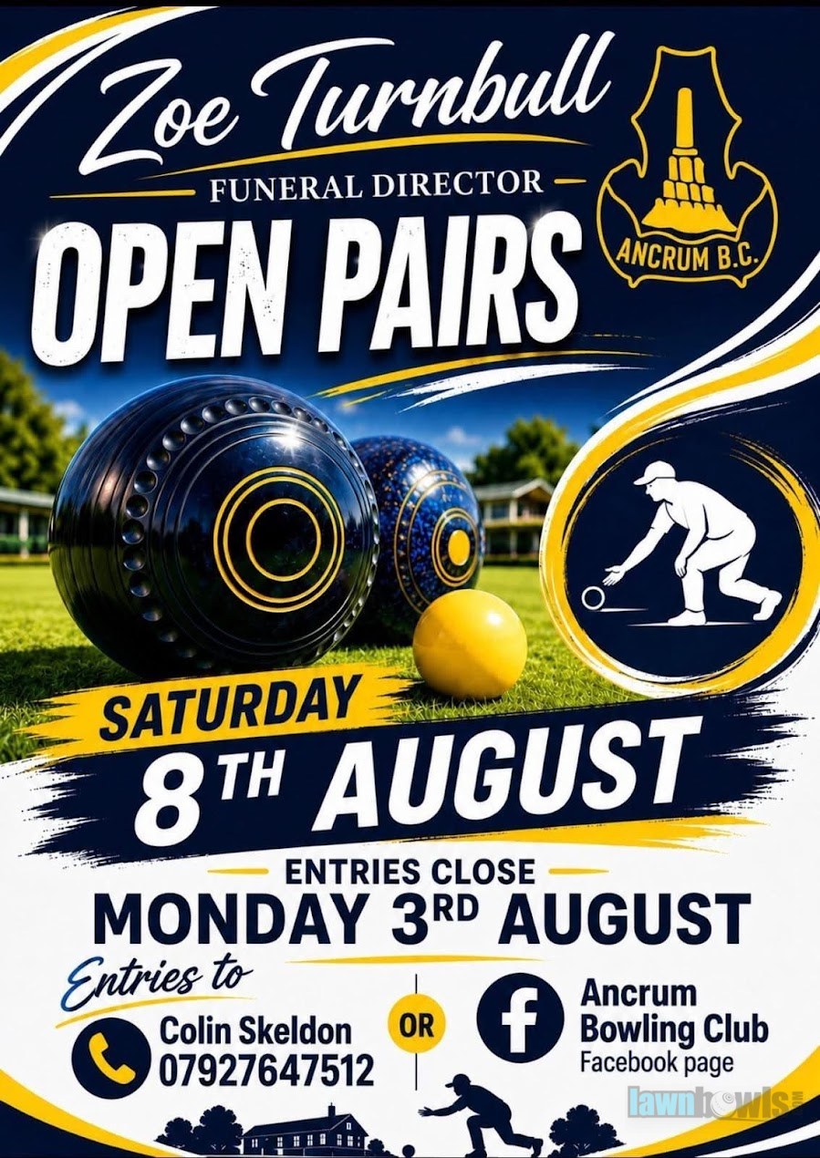 Zoe Turnbull Funeral Director Open Pairs flyer