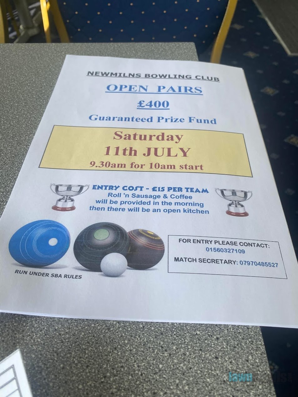 Open Pairs flyer