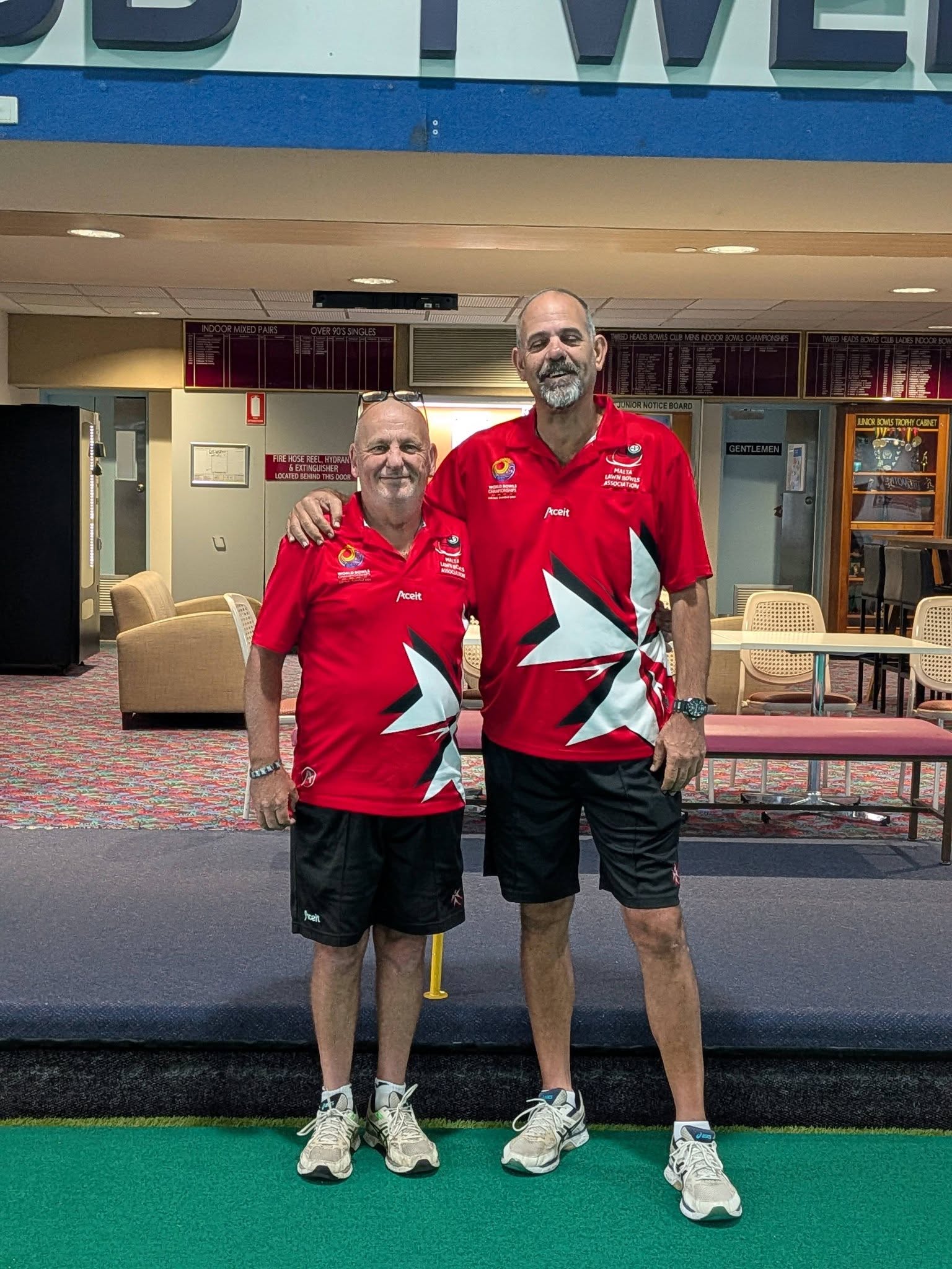 Men's Singles About To Start. Goodluck To Peter Ellul And Jason Borg...