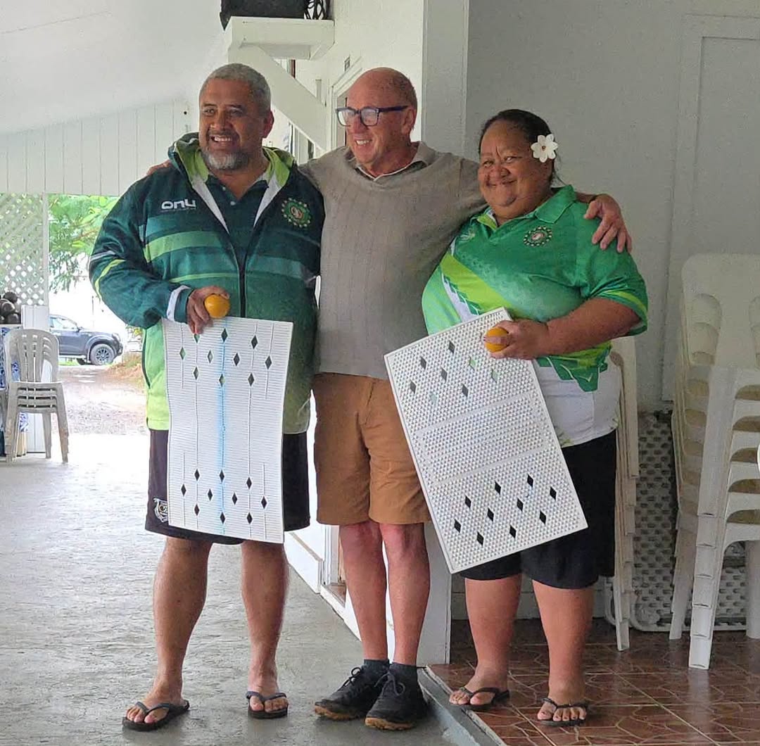World Bowls Recently Donated Mats And Jacks To Bowlers In The Cook Islands, With...