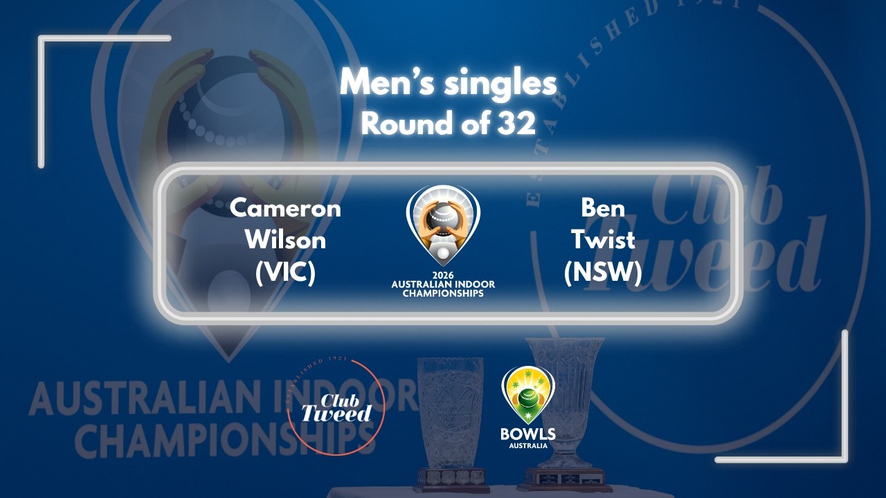 2026 Australian Indoor Championships – Round Of 32 – Cameron Wilson (Vic) V Ben Twist (Nsw)