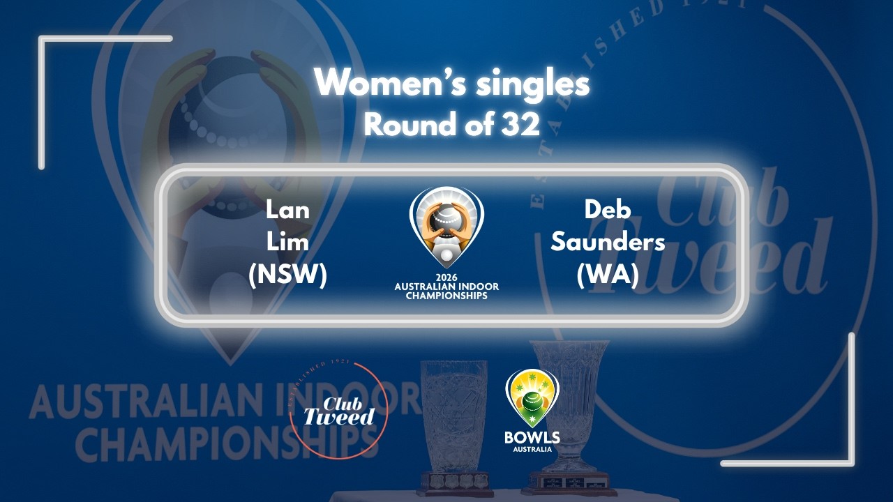 2026 Australian Indoor Championships – Round Of 32 – Lan Lim (Nsw) V Deb Saunders (Wa)
