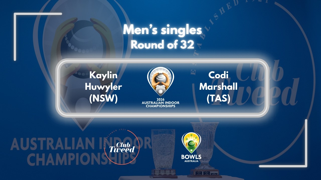 2026 Australian Indoor Championships – Round Of 32 – Kaylin Huwyler (Nsw) V Codi Marshall (Tas)