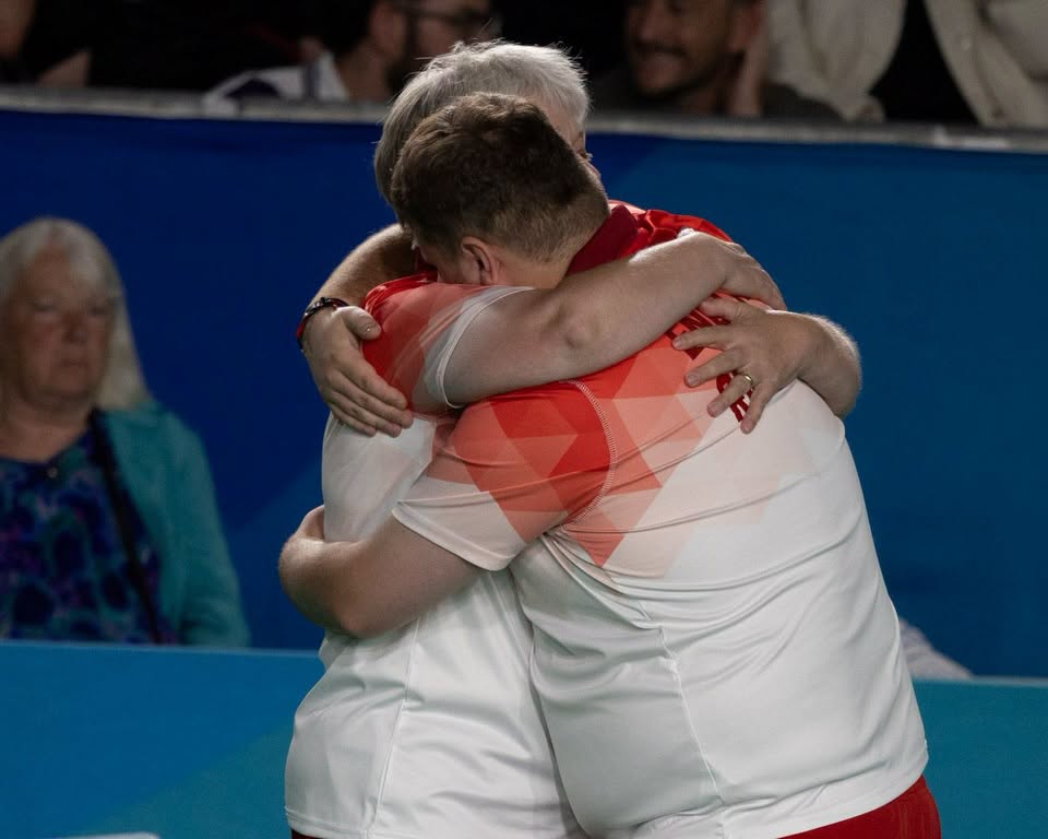 Hugs All Round For Our Para Men’s Pairs After Securing A Bronze Medal At Glasgow...