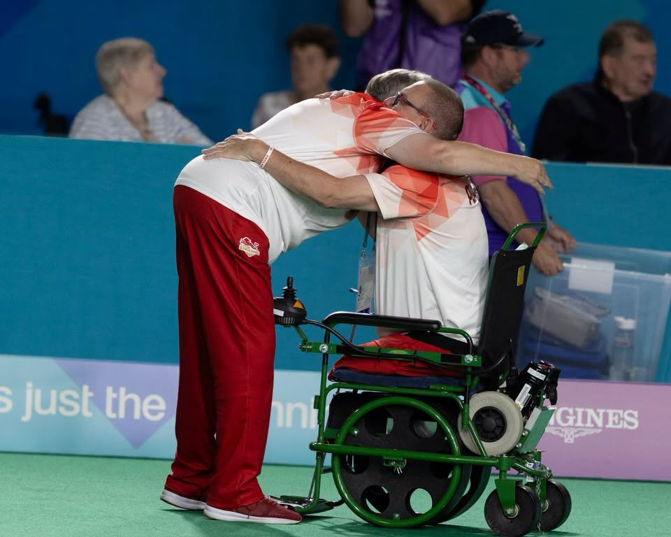 Hugs All Round For Our Para Men’s Pairs After Securing A Bronze Medal At Glasgow...