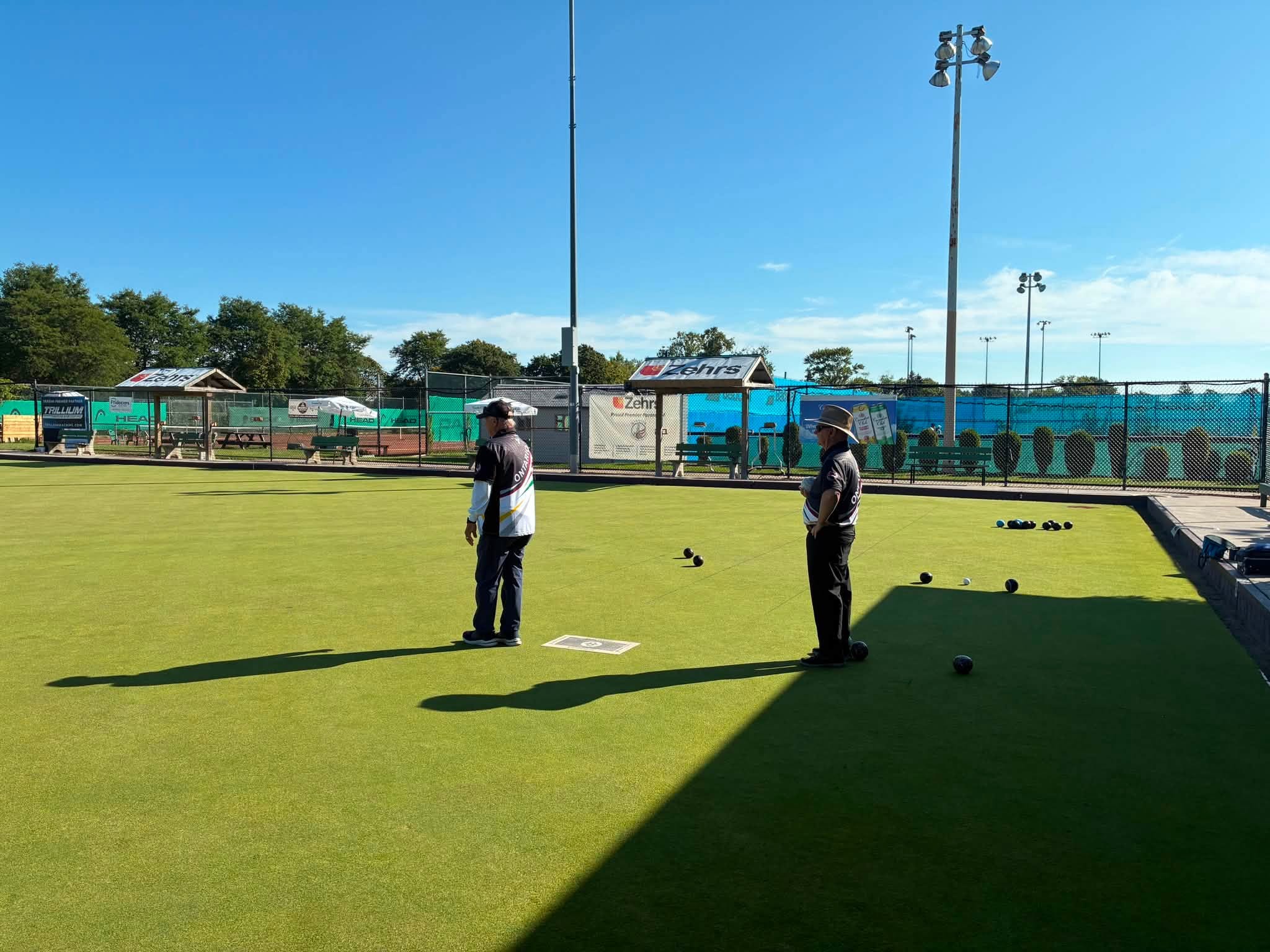 Practice Is Underway At The Canadian Sr. Triples Championships. Opening Ceremon...