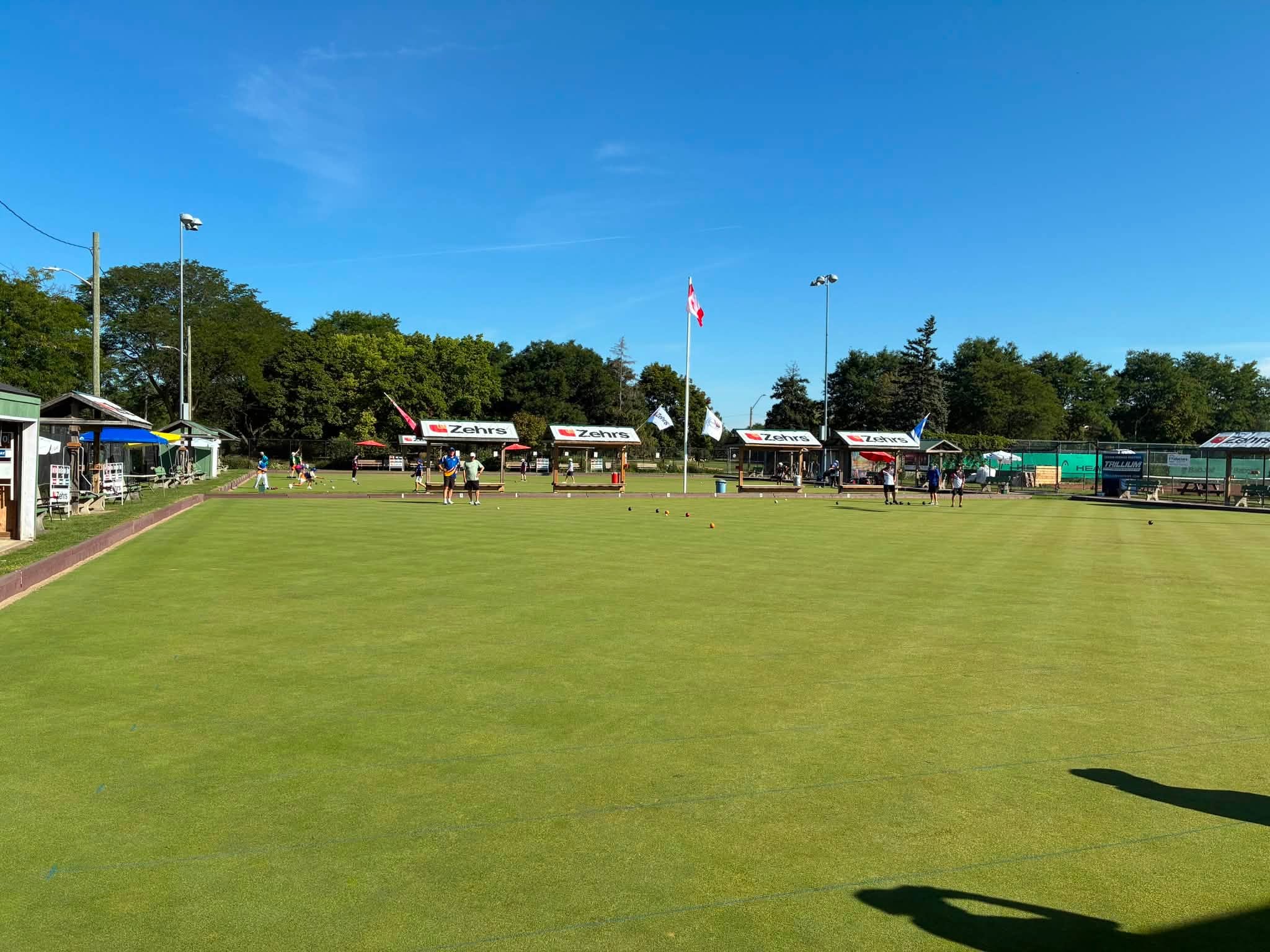 Practice Is Underway At The Canadian Sr. Triples Championships. Opening Ceremon...