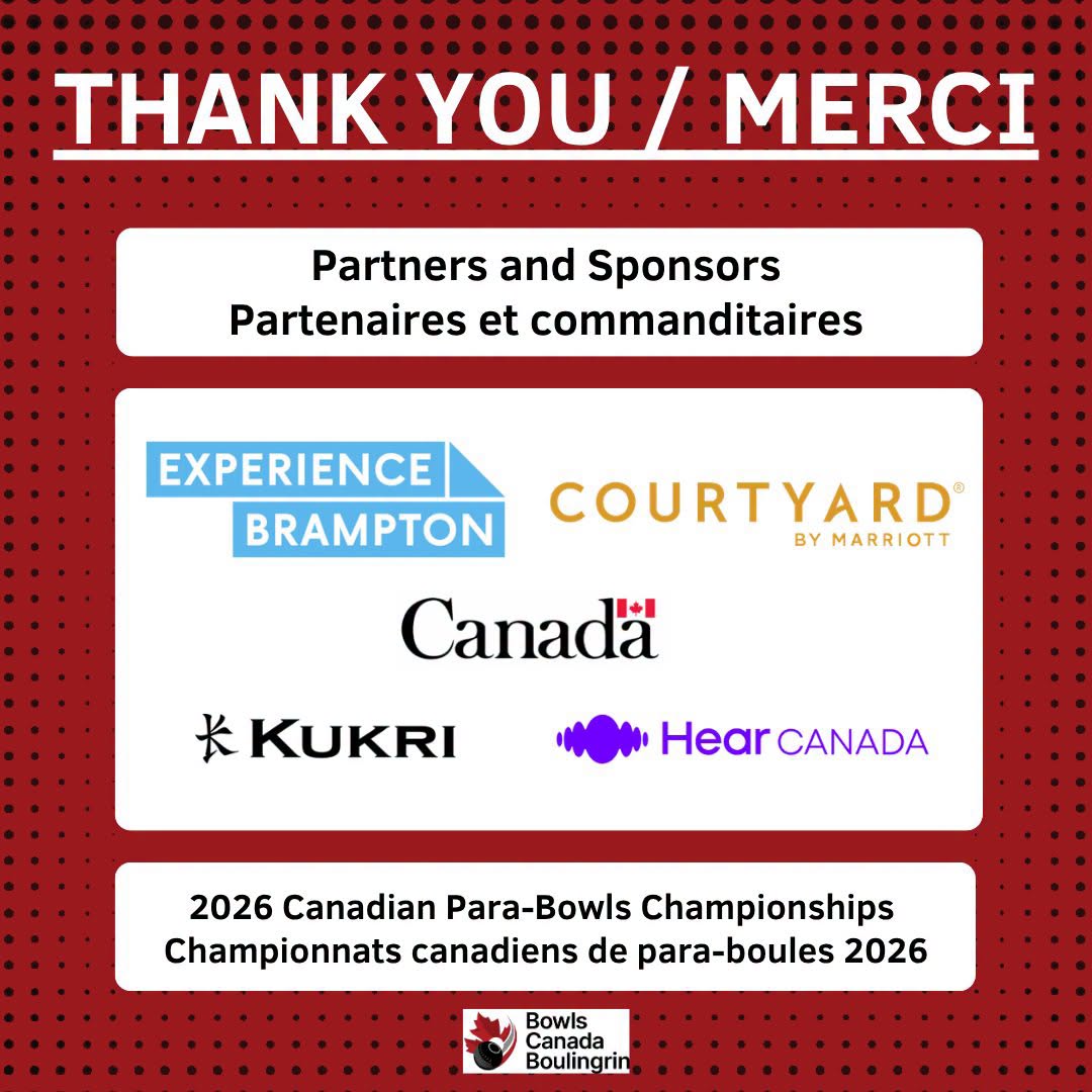 A Massive Shoutout To The Partners And Sponsors Of The Para-Bowls Championships ...