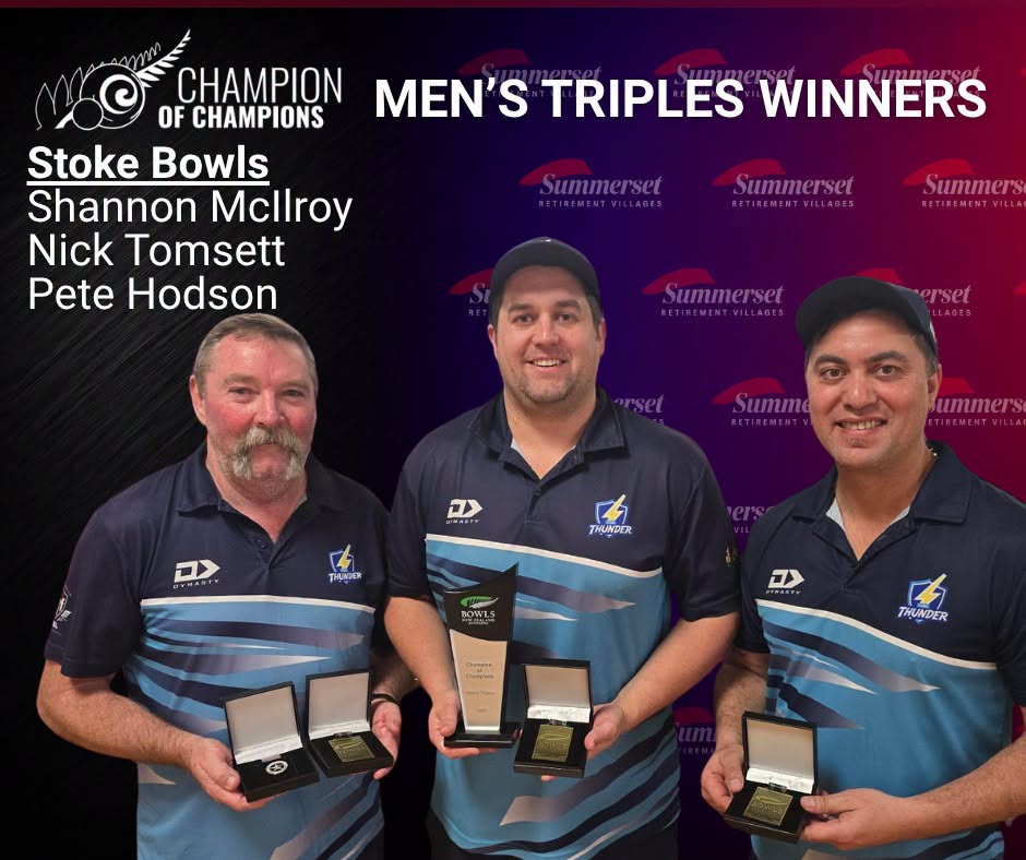 Congratulations To The Stoke Bowls Men's Triple Of Shannon Mcilroy, Nicholas Tom...
