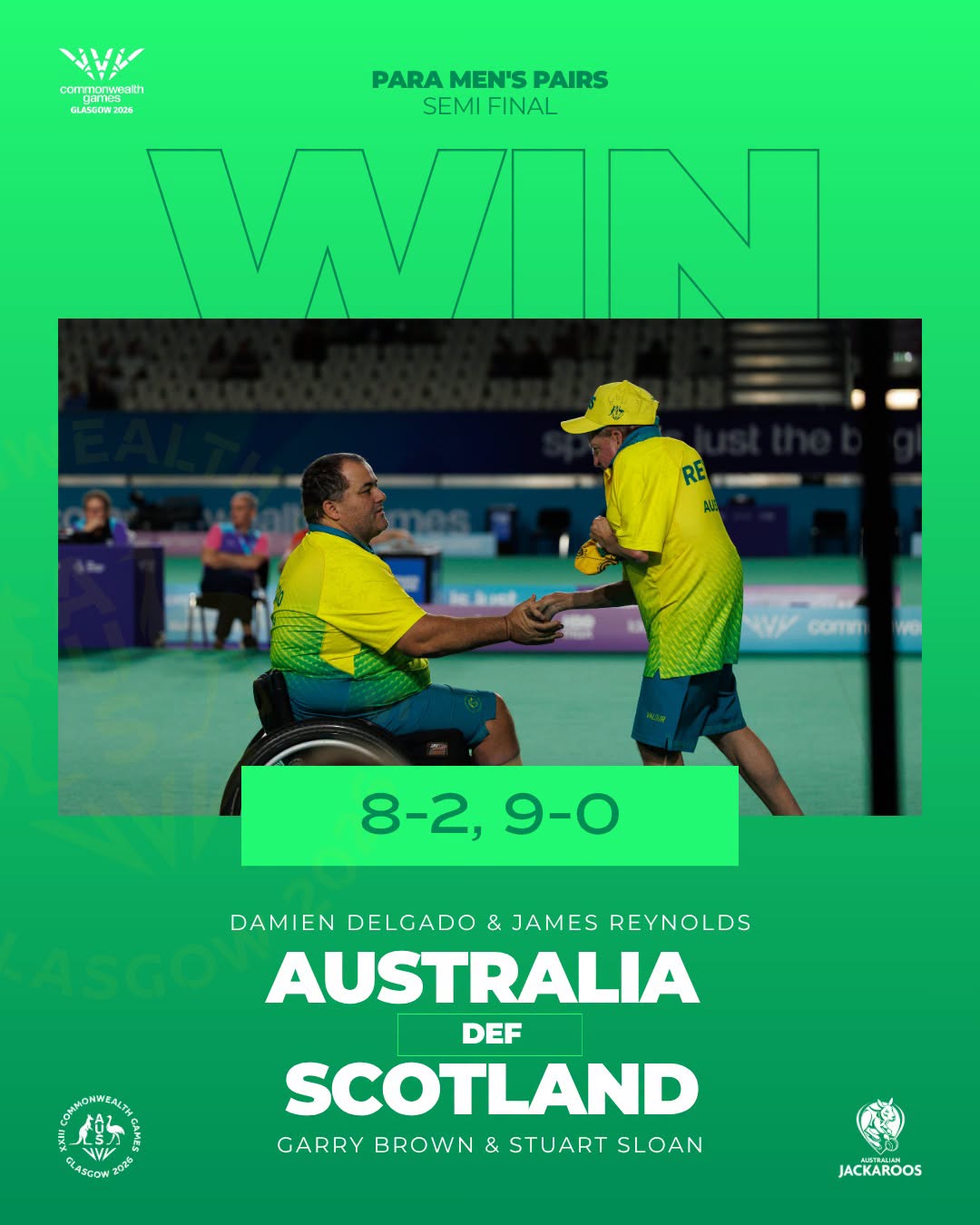 Damien Delgado And James Reynolds Will Play For Gold Tomorrow!